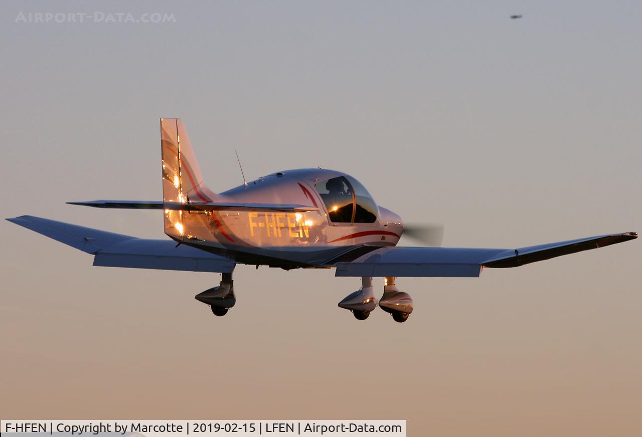 F-HFEN, 2019 Robin DR-401-120 C/N 2722, Landing runway 22 with a beautiful sunset !