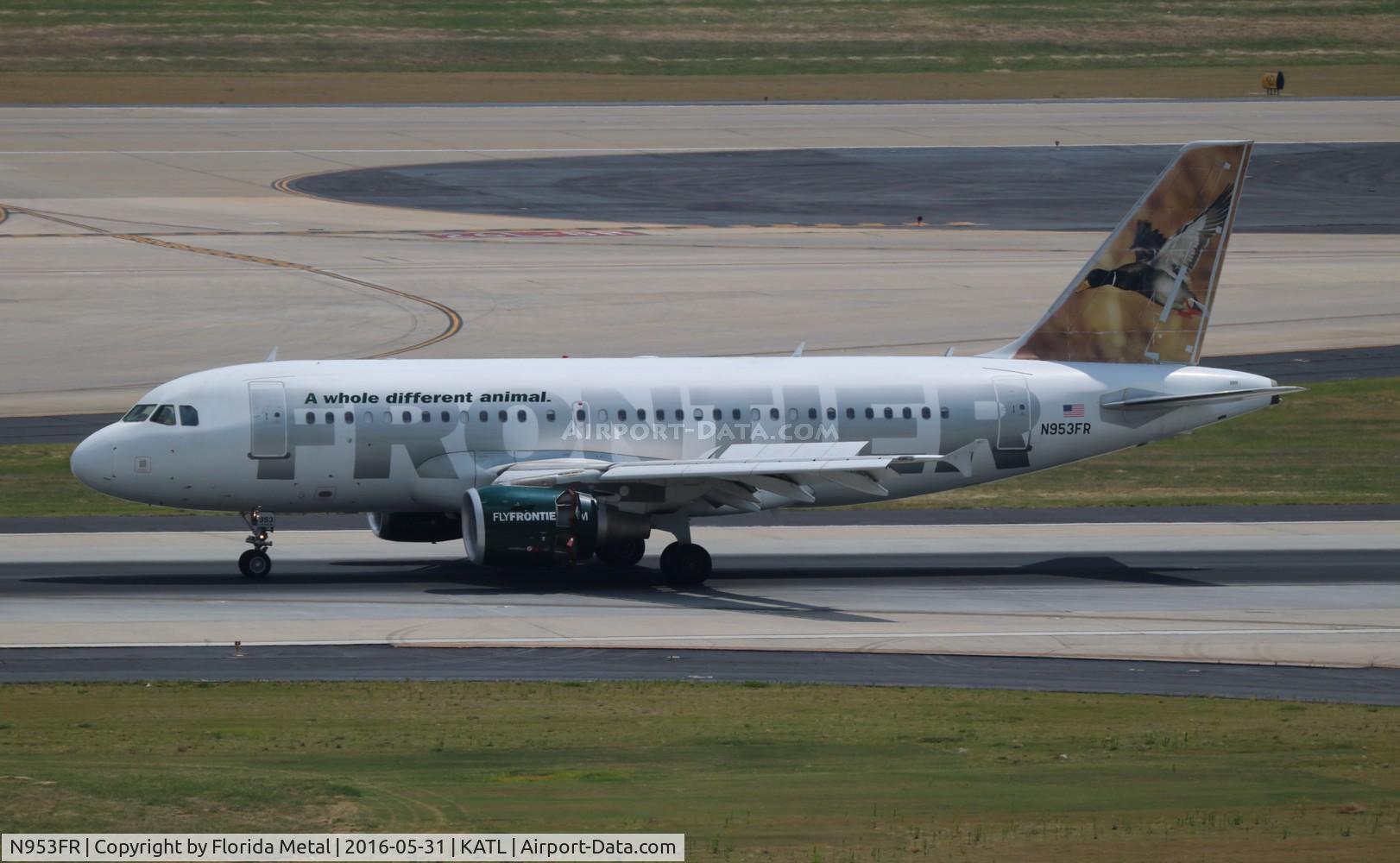 N953FR, 2010 Airbus A319-112 C/N 4254, Frontier