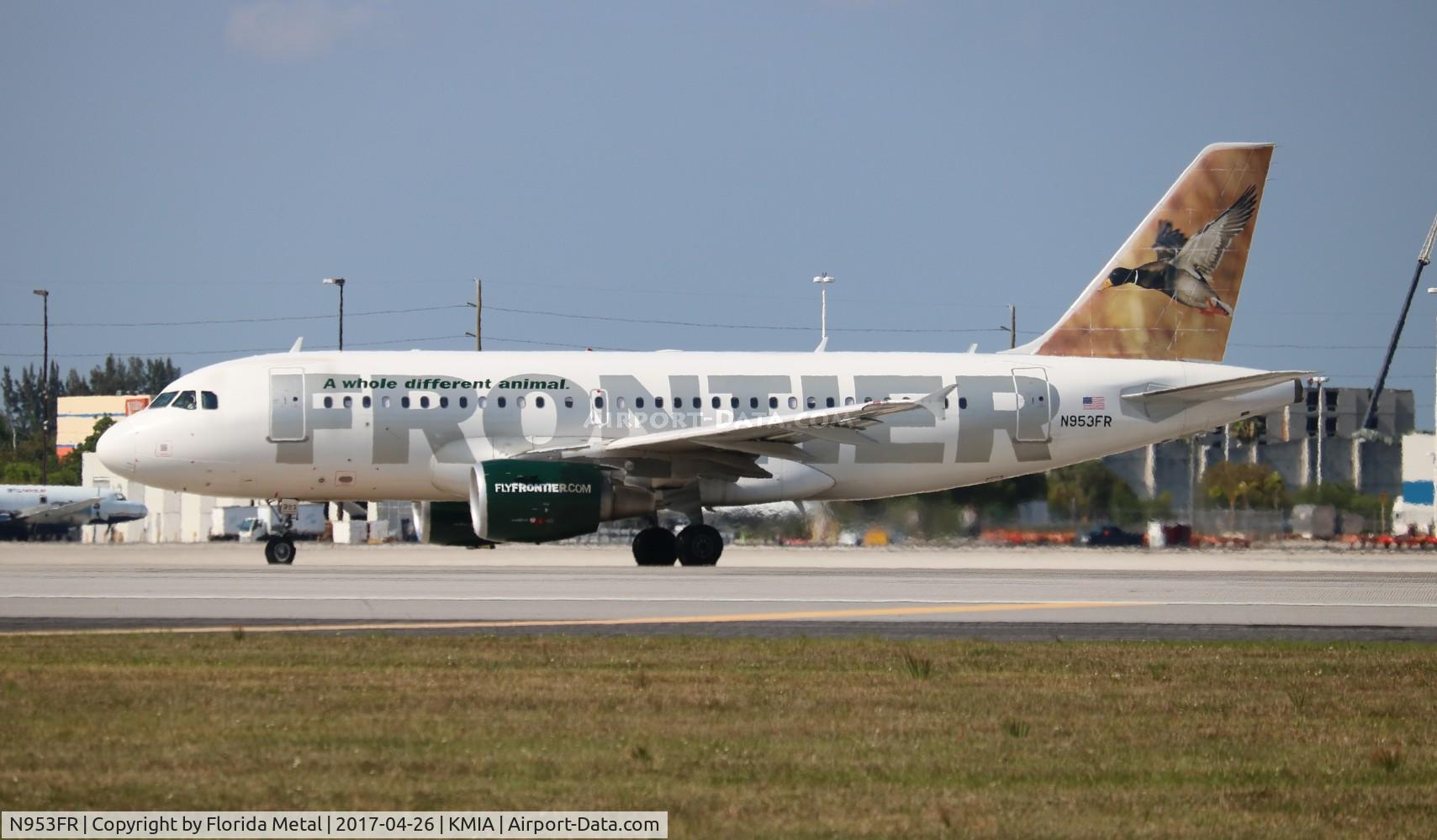 N953FR, 2010 Airbus A319-112 C/N 4254, Frontier