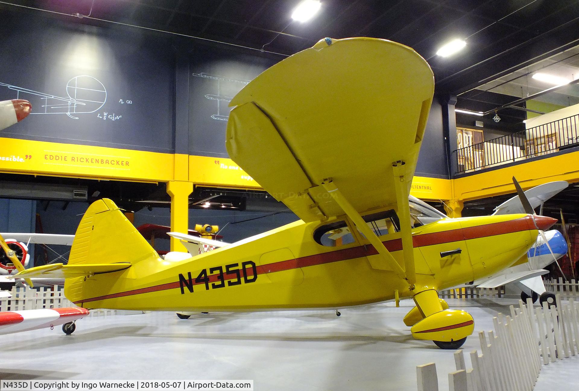 N435D, 1946 Stinson 108-2 Voyager C/N 108-3435, Stinson 108-2 Voyager at the Science Museum Oklahoma, Oklahoma City OK