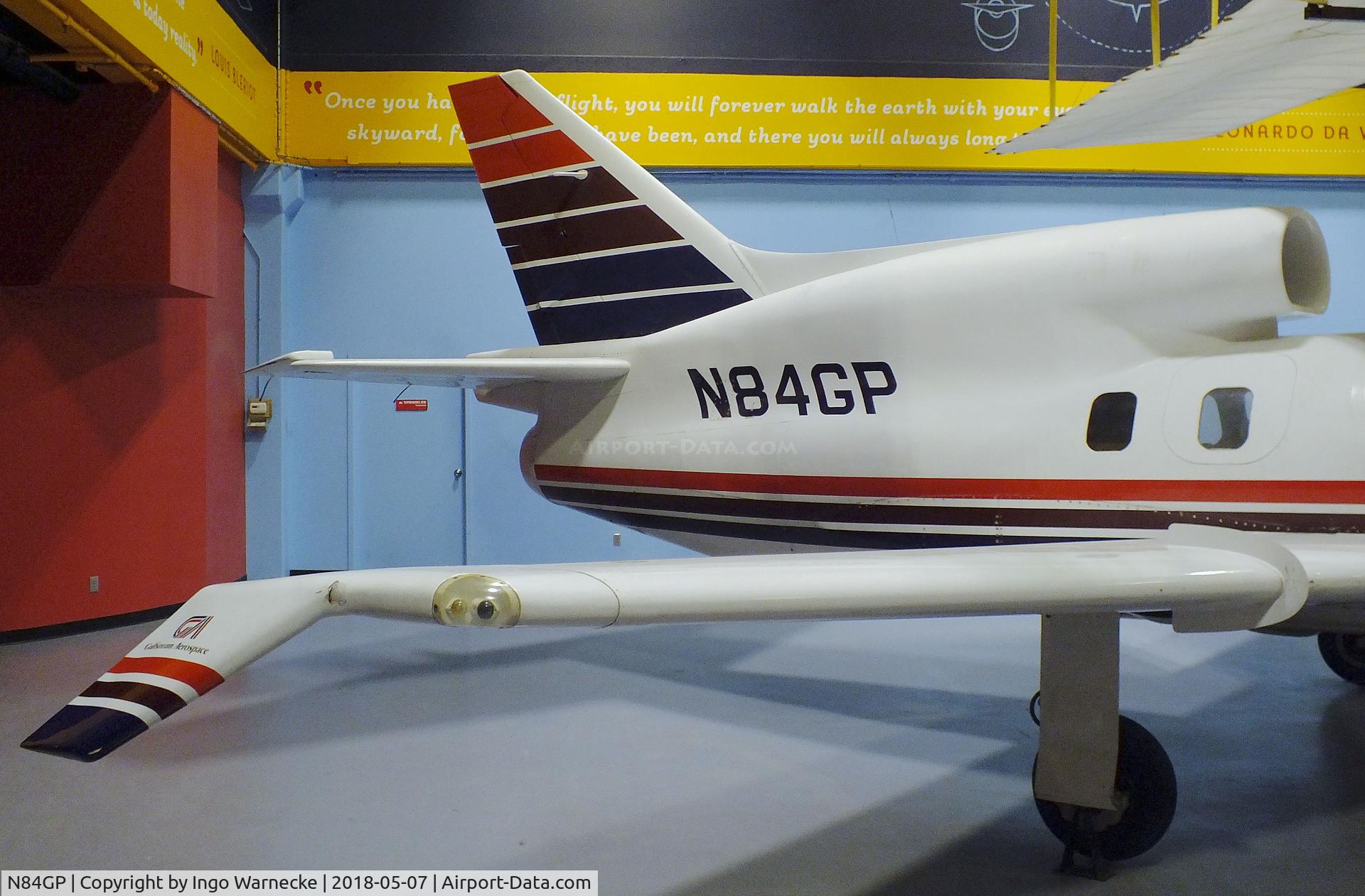 N84GP, 1983 Gulfstream Aerospace Peregrine 550 C/N 551, Gulfstream Aerospace Peregrine 550 at the Science Museum Oklahoma, Oklahoma City OK