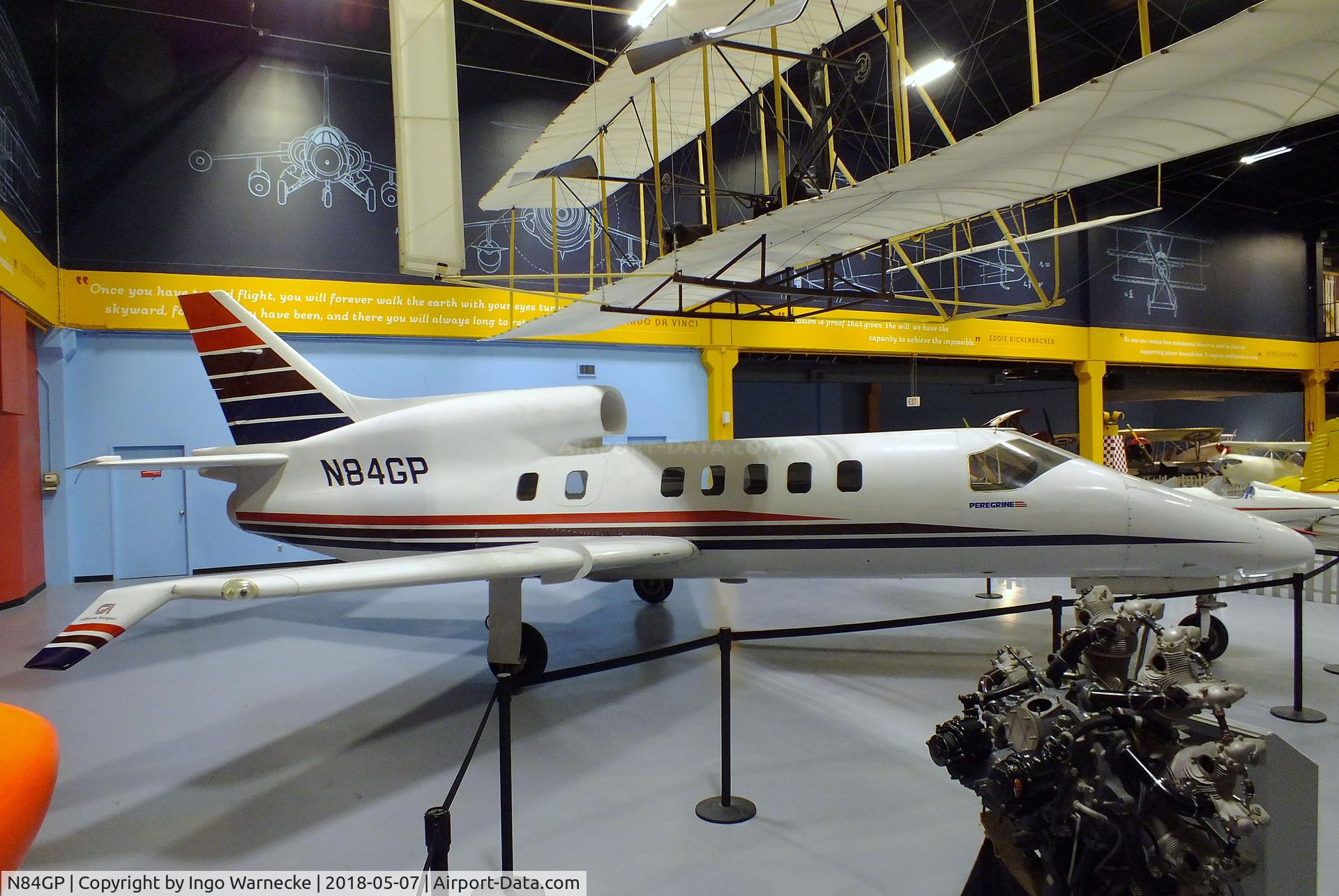 N84GP, 1983 Gulfstream Aerospace Peregrine 550 C/N 551, Gulfstream Aerospace Peregrine 550 at the Science Museum Oklahoma, Oklahoma City OK