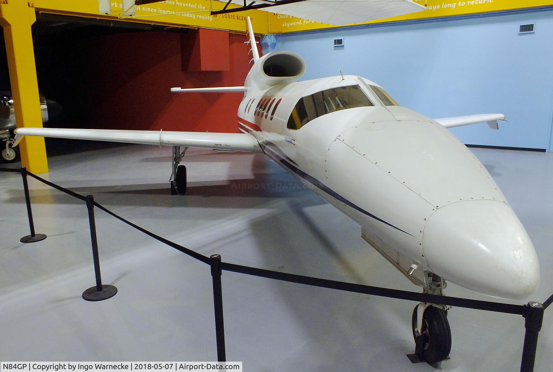 N84GP, 1983 Gulfstream Aerospace Peregrine 550 C/N 551, Gulfstream Aerospace Peregrine 550 at the Science Museum Oklahoma, Oklahoma City OK