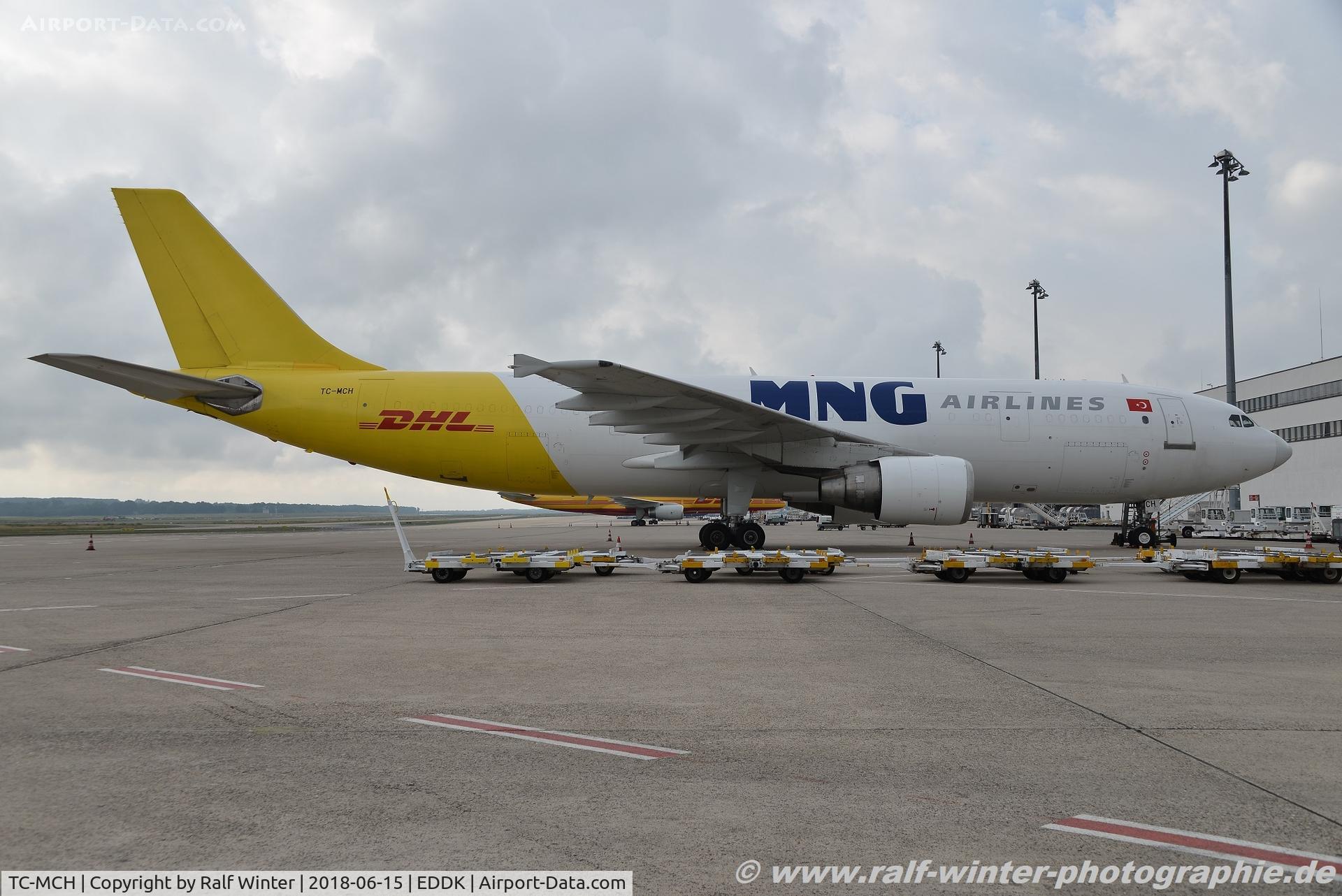 TC-MCH, 1989 Airbus A300B4-605R(F) C/N 532, Airbus A300-622R(F) - MB MNB MNG Airlines 'DHL painted' - 756 - TC-MCH - 15.06.2018 - CGN