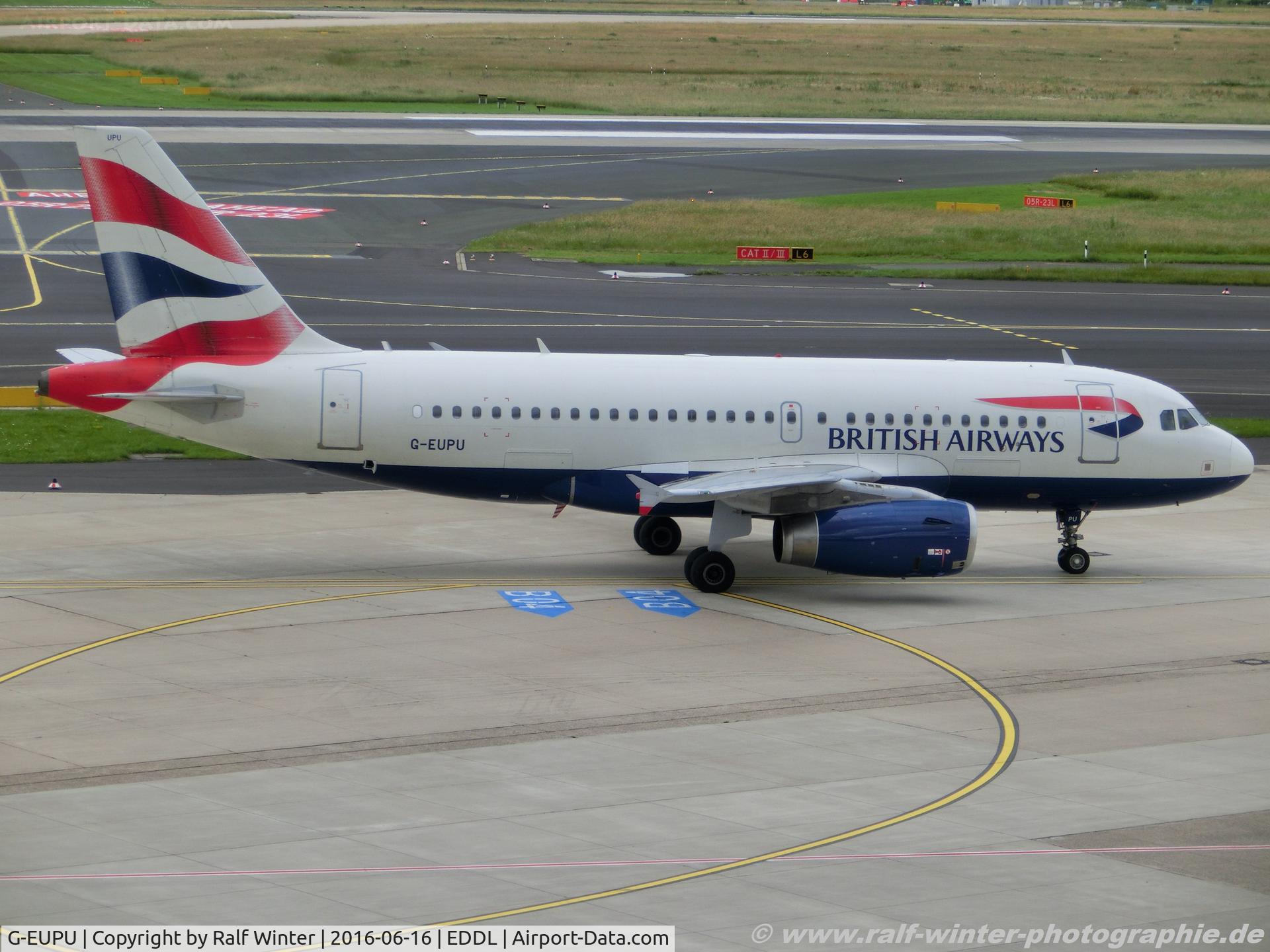 G-EUPU, 2000 Airbus A319-131 C/N 1384, Airbus A319-131 - BA BAW British Airways - 1384 - G-EUPU - 16.06.2016 -DUS