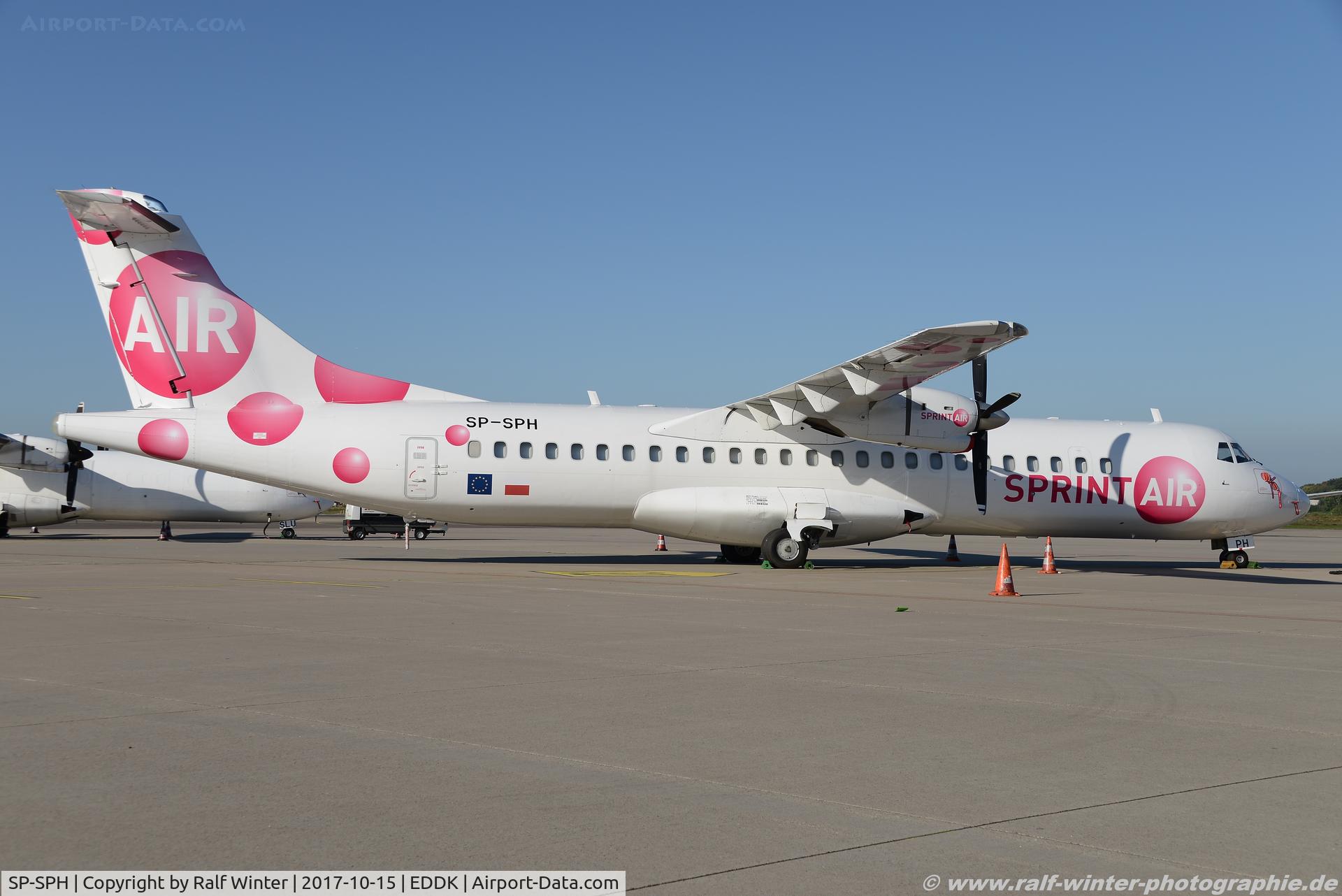 SP-SPH, 1996 ATR 72-202 C/N 489, ATR 72-202 - P8 SRN SprintAir - 489 - SP-SPH - 15.10.2017 - CGN