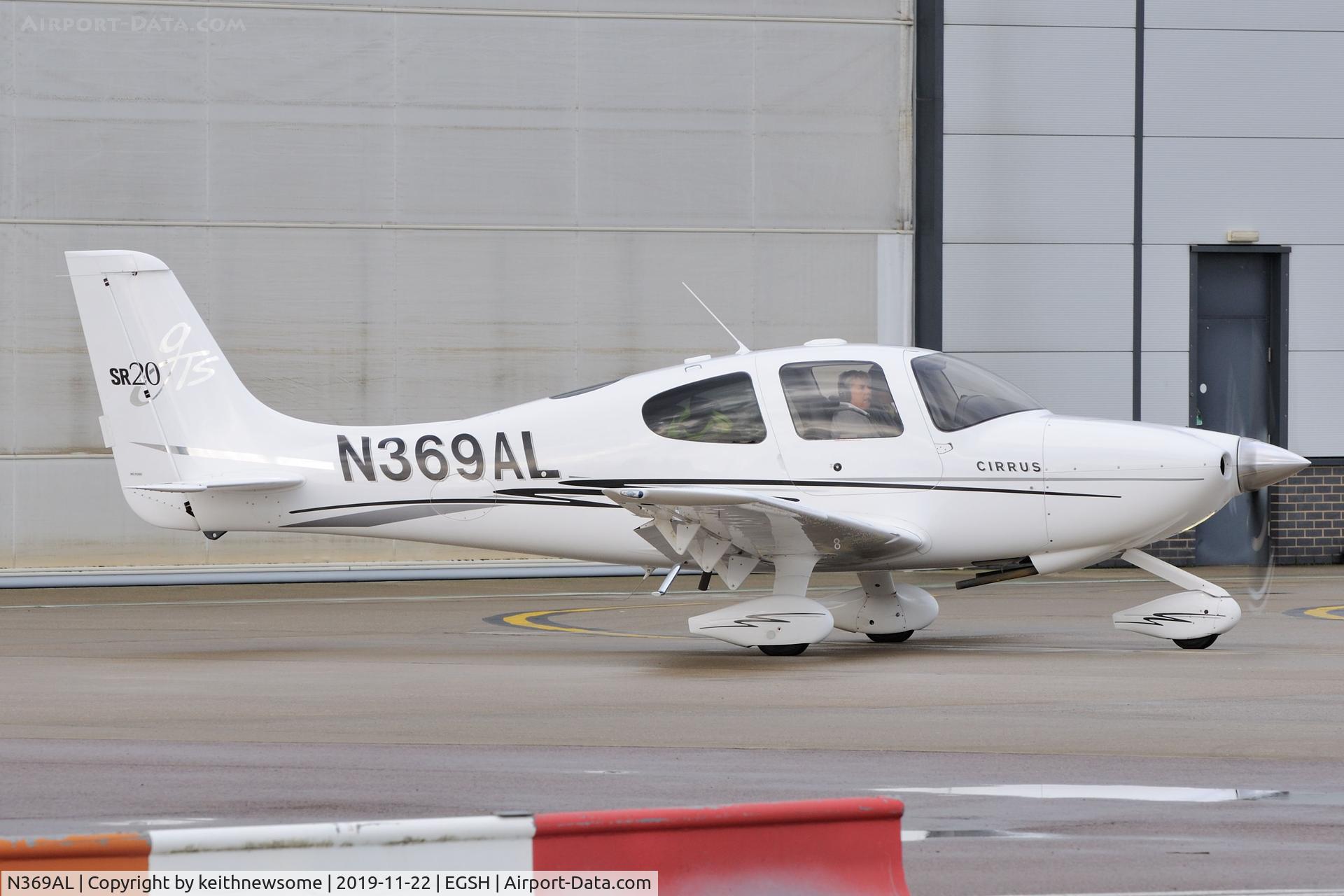 N369AL, 2005 Cirrus SR20 C/N 1552, Leaving Norwich for a test flight.