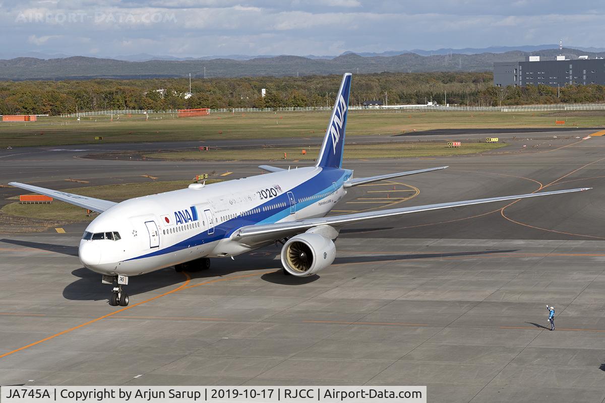 JA745A, 2013 Boeing 777-281/ER C/N 40904, Arriving from Haneda as NH65.