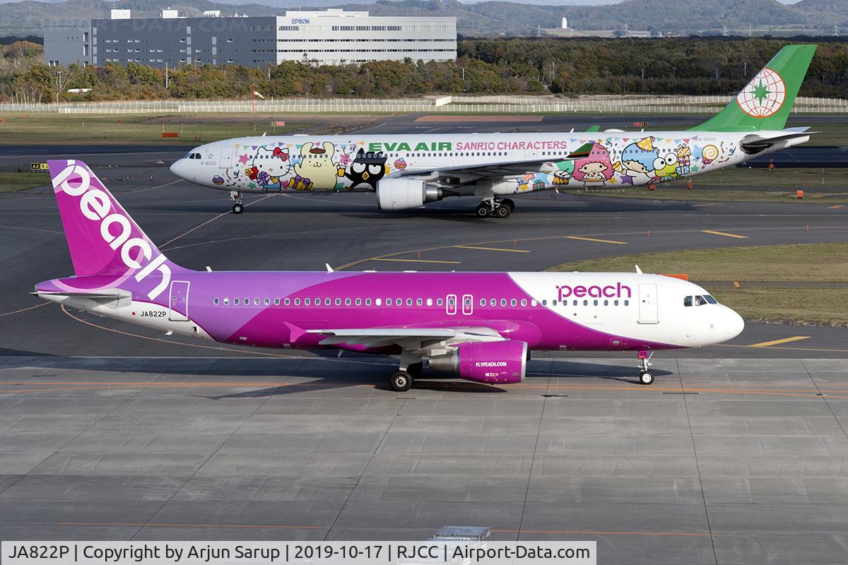 JA822P, 2018 Airbus A320-214 C/N 8504, Taxiing out for departure at Sapporo.