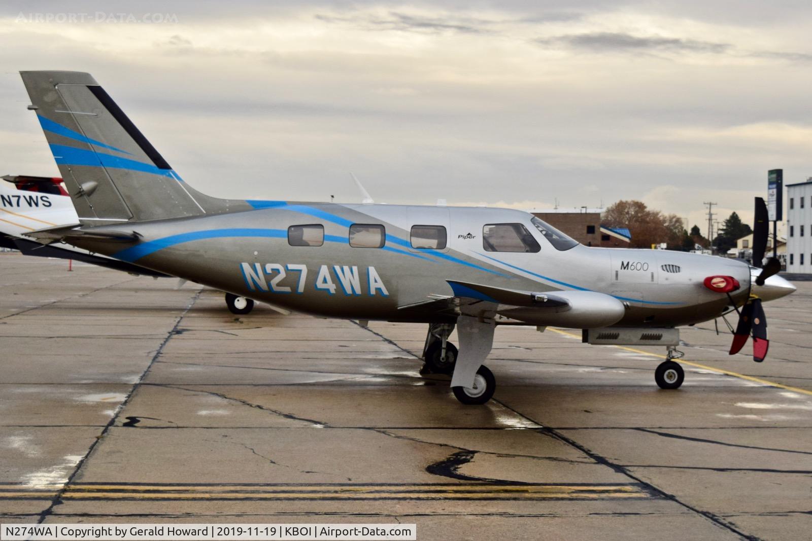 N274WA, 2019 Piper PA-46-600TP C/N 4698103, Parked on south GA ramp.