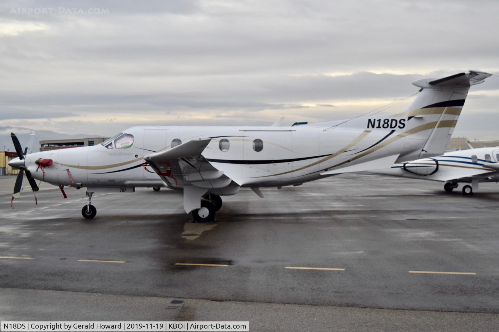 N18DS, 2007 Pilatus PC-12/47 C/N 797, Parked on north GA ramp.