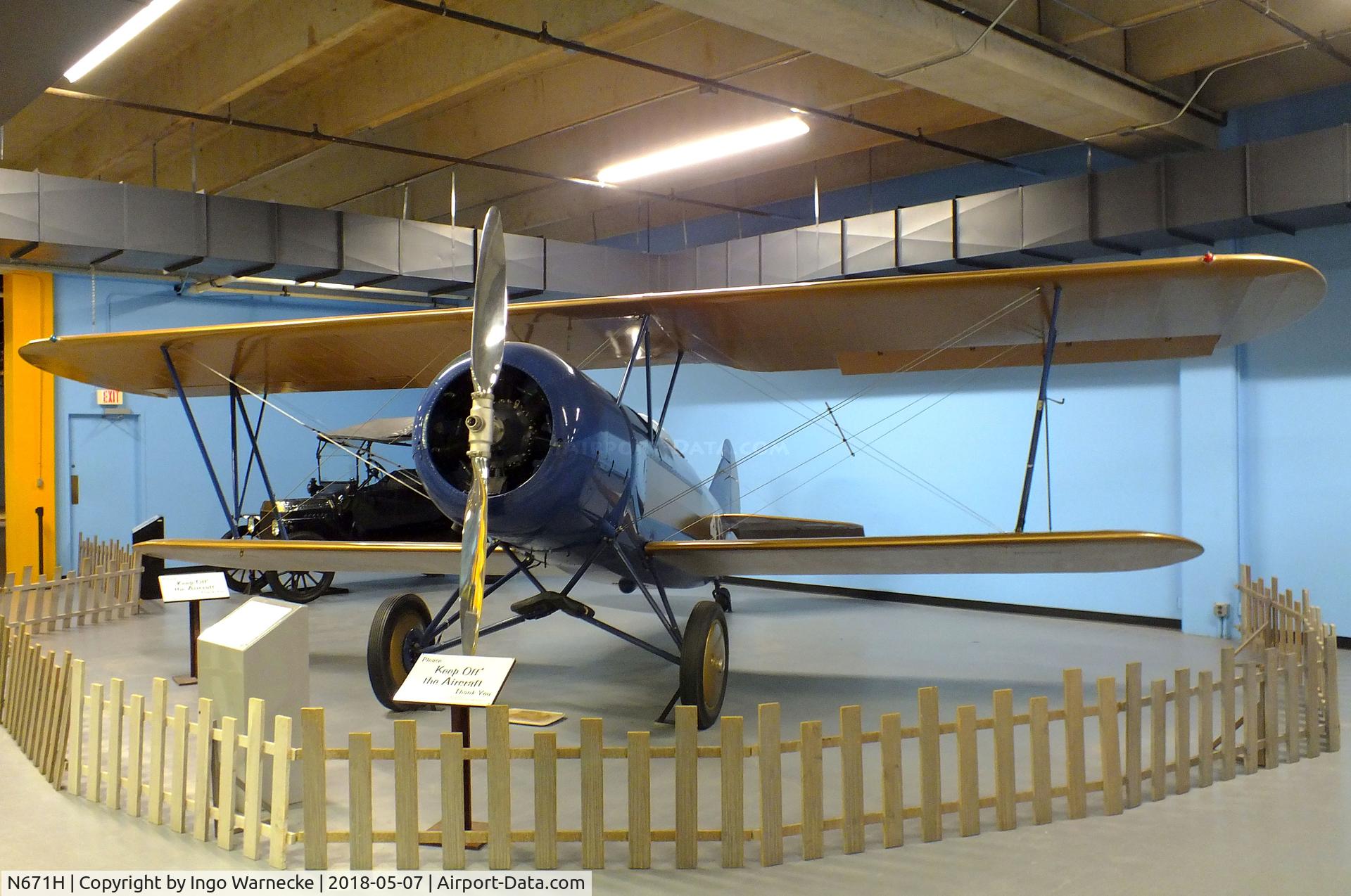 N671H, 1929 Travel Air D-4000 C/N 1266, Travel Air D-4000 at the Science Museum Oklahoma, Oklahoma City OK