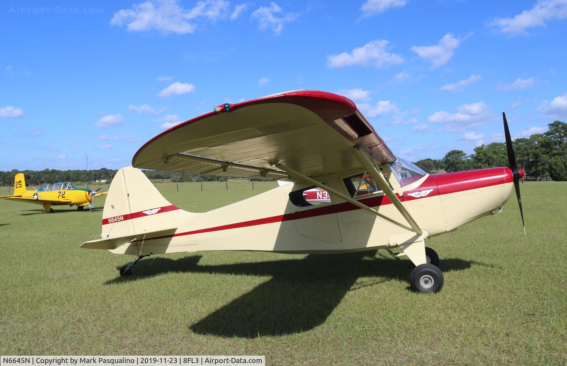 N6645N, 1952 Taylorcraft 15A C/N 5-13045, Taylorcraft 15A