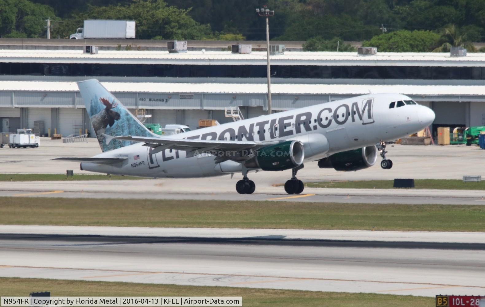 N954FR, 2002 Airbus A319-112 C/N 1786, Frontier