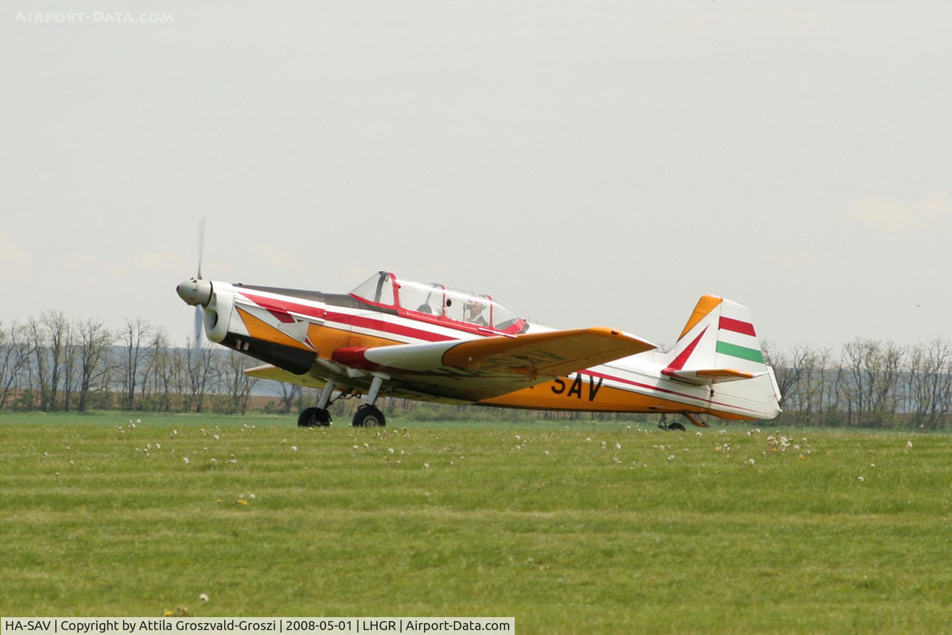 HA-SAV, 1974 Zlin Z-526F Trener Master C/N 1293, LHGR - Gyuró Airport, Hungary