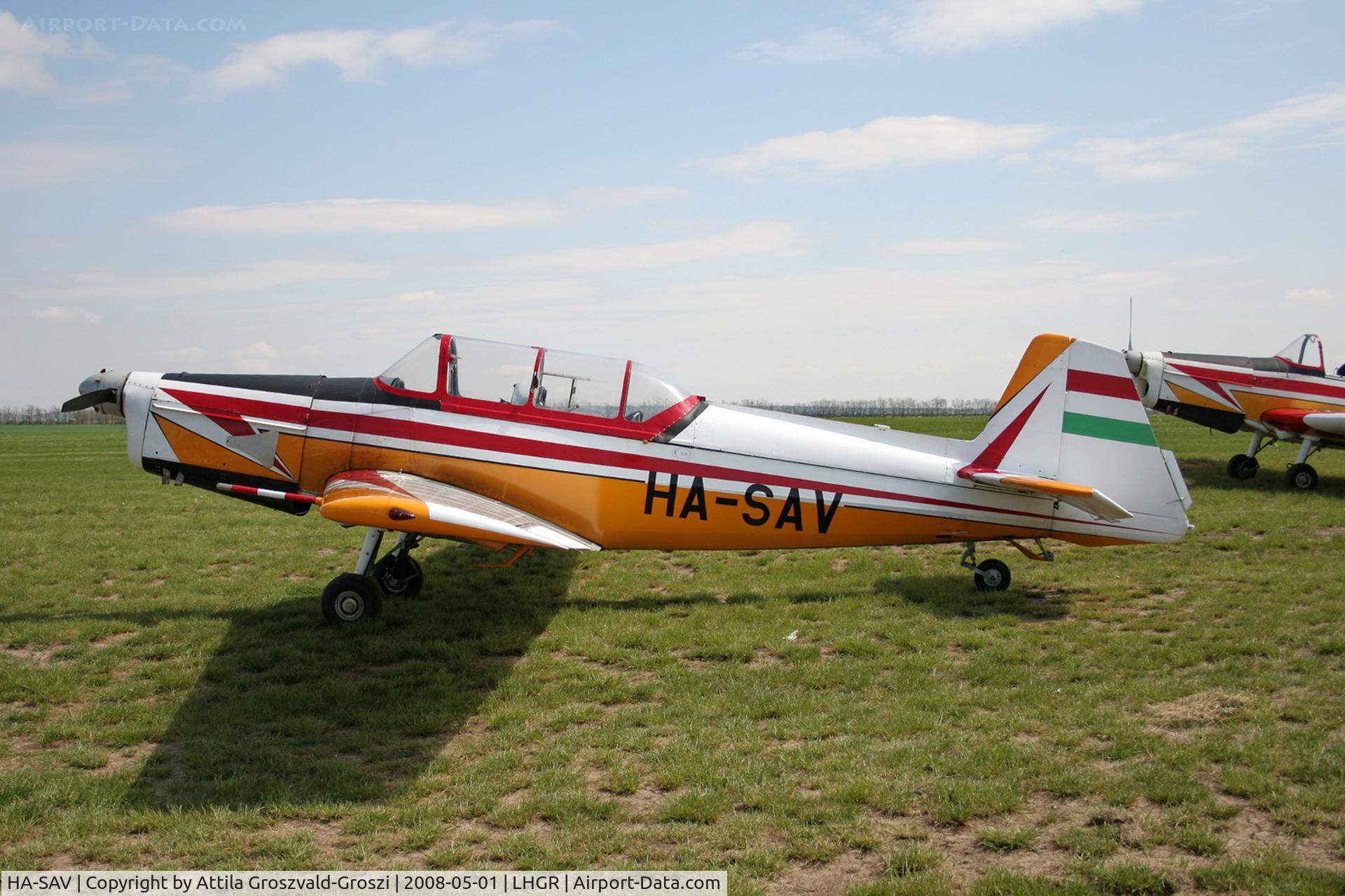 HA-SAV, 1974 Zlin Z-526F Trener Master C/N 1293, LHGR - Gyuró Airport, Hungary
