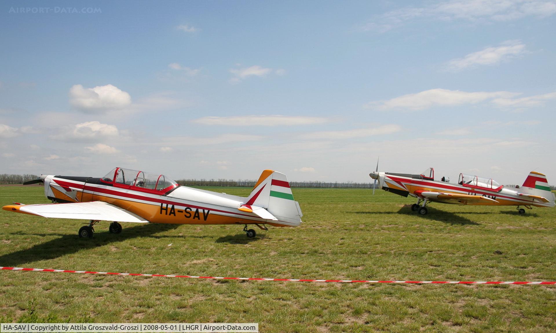 HA-SAV, 1974 Zlin Z-526F Trener Master C/N 1293, LHGR - Gyuró Airport, Hungary