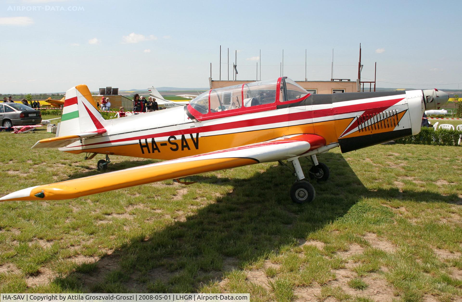 HA-SAV, 1974 Zlin Z-526F Trener Master C/N 1293, LHGR - Gyuró Airport, Hungary