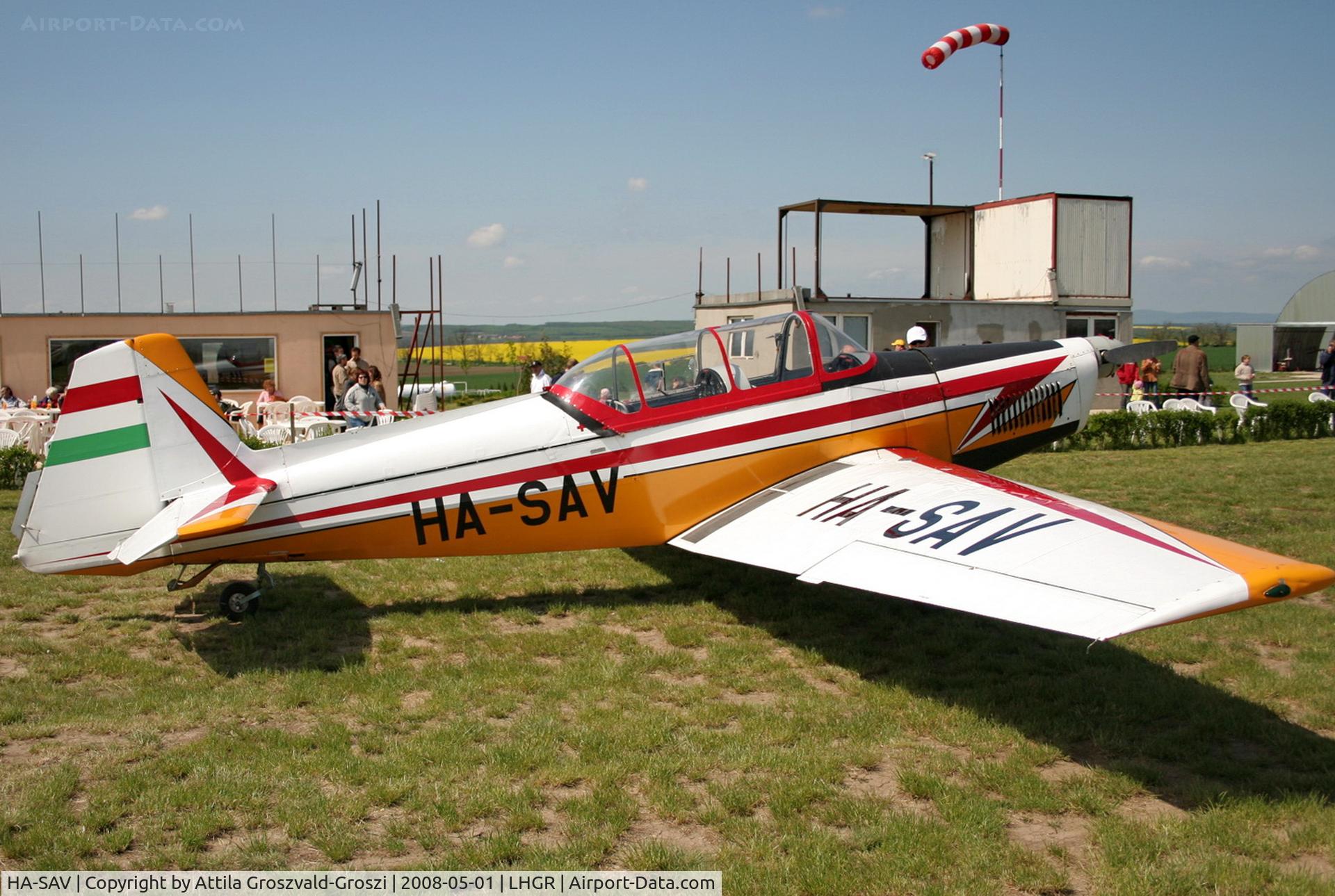 HA-SAV, 1974 Zlin Z-526F Trener Master C/N 1293, LHGR - Gyuró Airport, Hungary