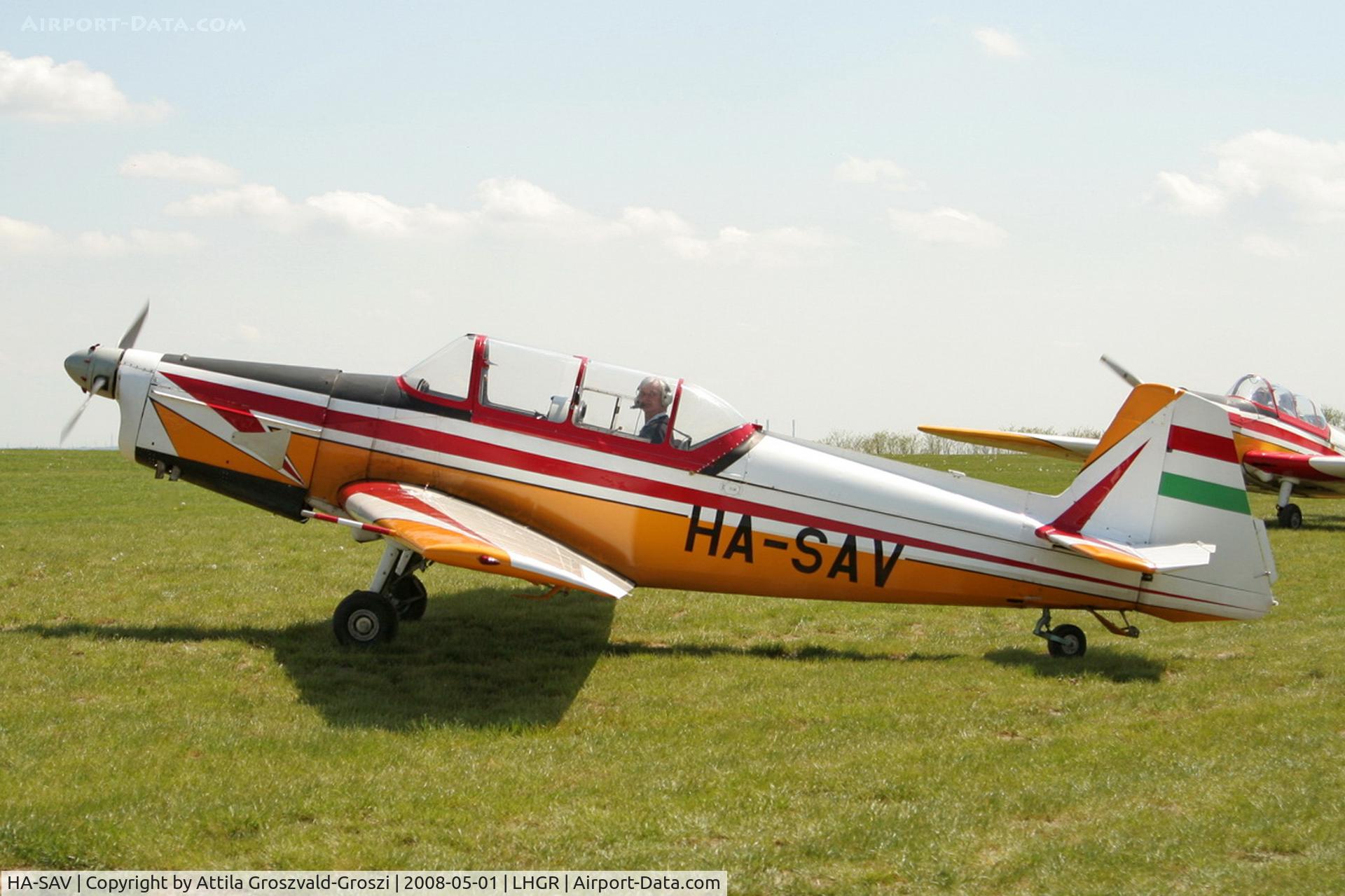 HA-SAV, 1974 Zlin Z-526F Trener Master C/N 1293, LHGR - Gyuró Airport, Hungary