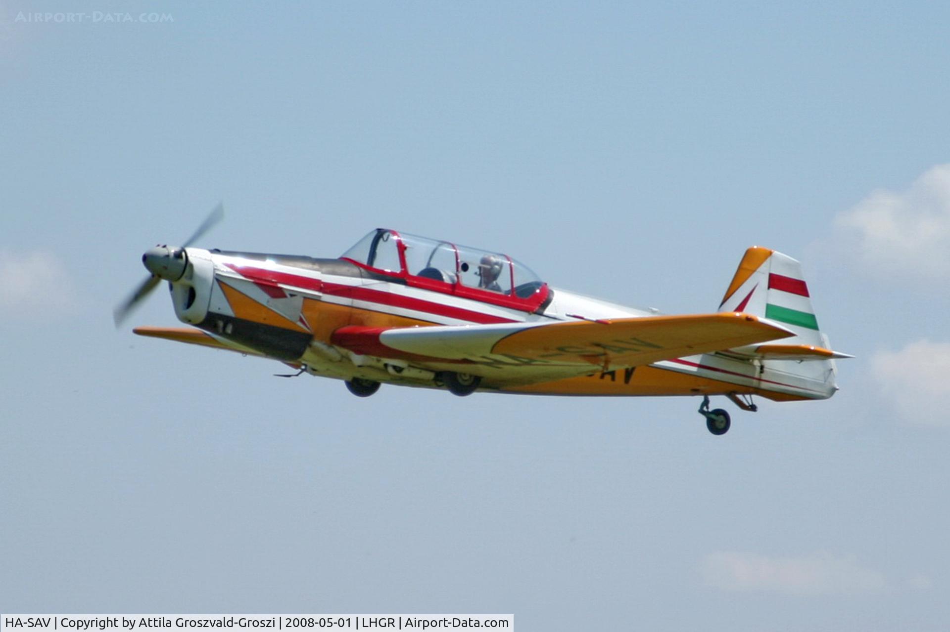 HA-SAV, 1974 Zlin Z-526F Trener Master C/N 1293, LHGR - Gyuró Airport, Hungary