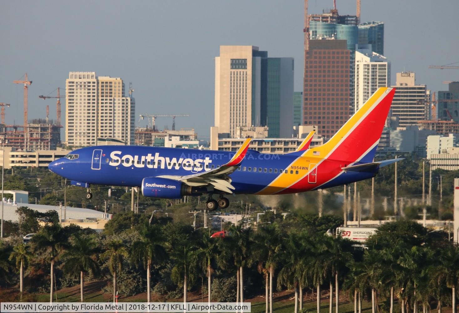 N954WN, 2010 Boeing 737-7H4 C/N 36669, Southwest