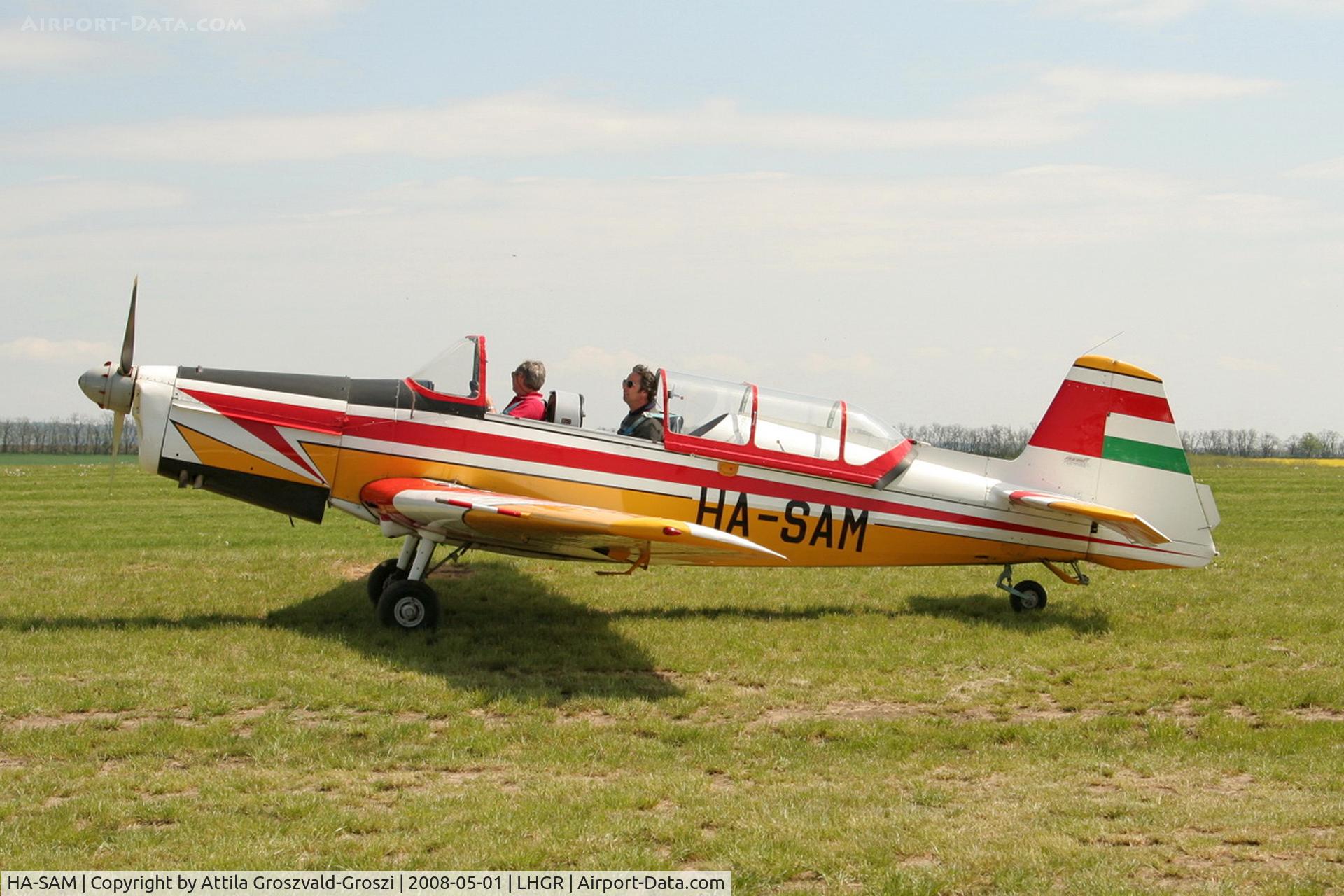 HA-SAM, 1970 Zlin Z-526F Trener C/N 1099, LHGR - Gyuró Airport, Hungary
