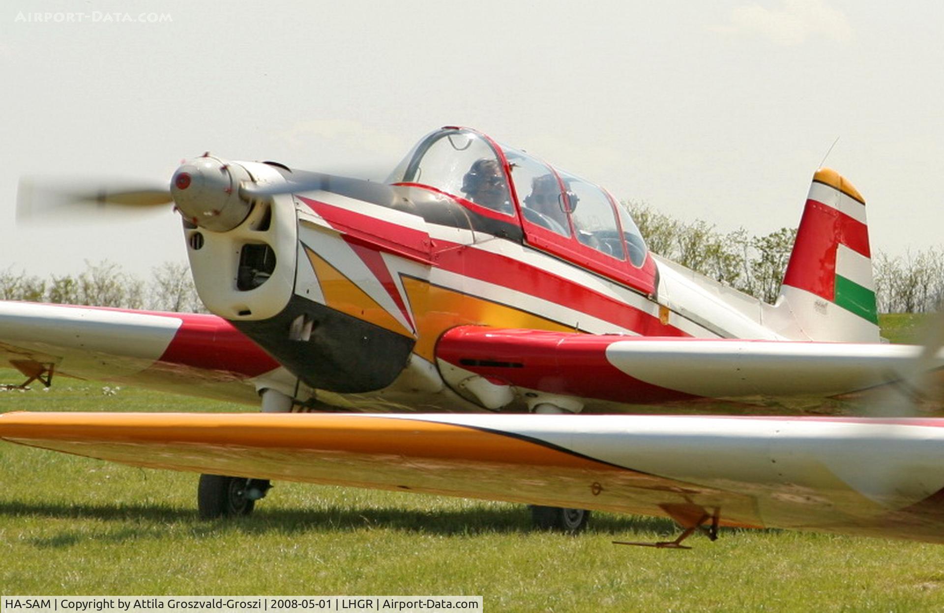 HA-SAM, 1970 Zlin Z-526F Trener C/N 1099, LHGR - Gyuró Airport, Hungary
