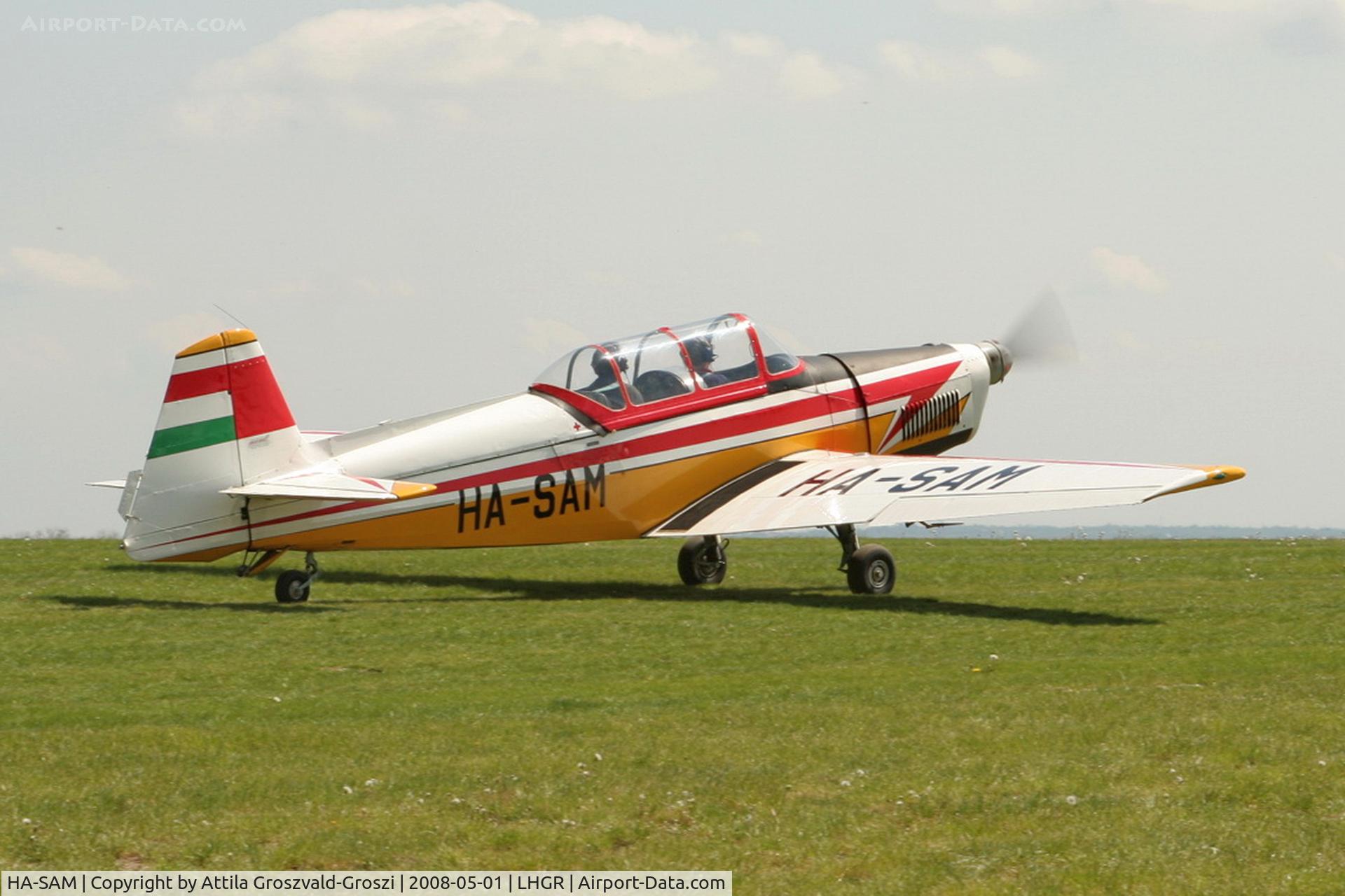 HA-SAM, 1970 Zlin Z-526F Trener C/N 1099, LHGR - Gyuró Airport, Hungary