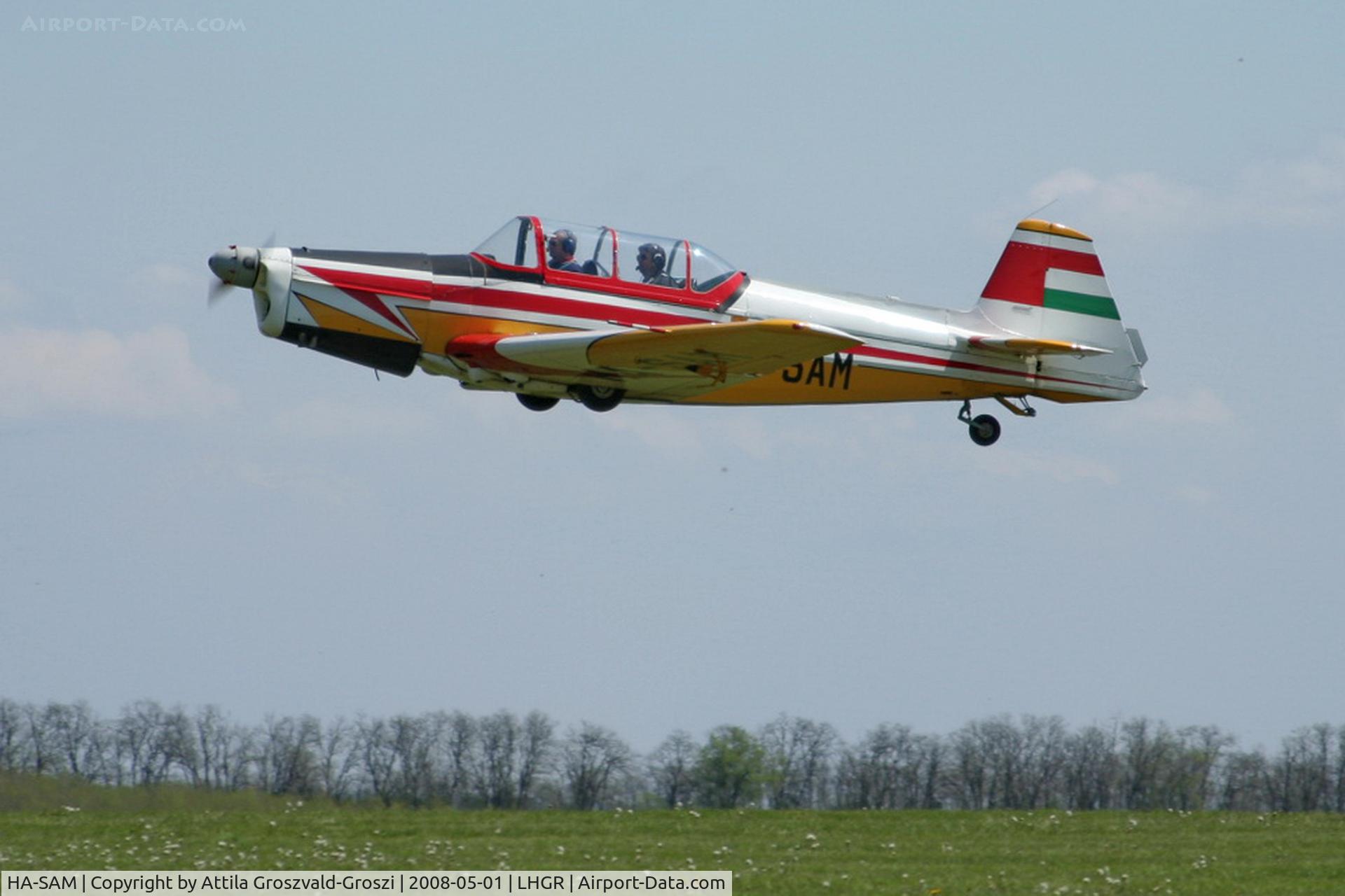 HA-SAM, 1970 Zlin Z-526F Trener C/N 1099, LHGR - Gyuró Airport, Hungary
