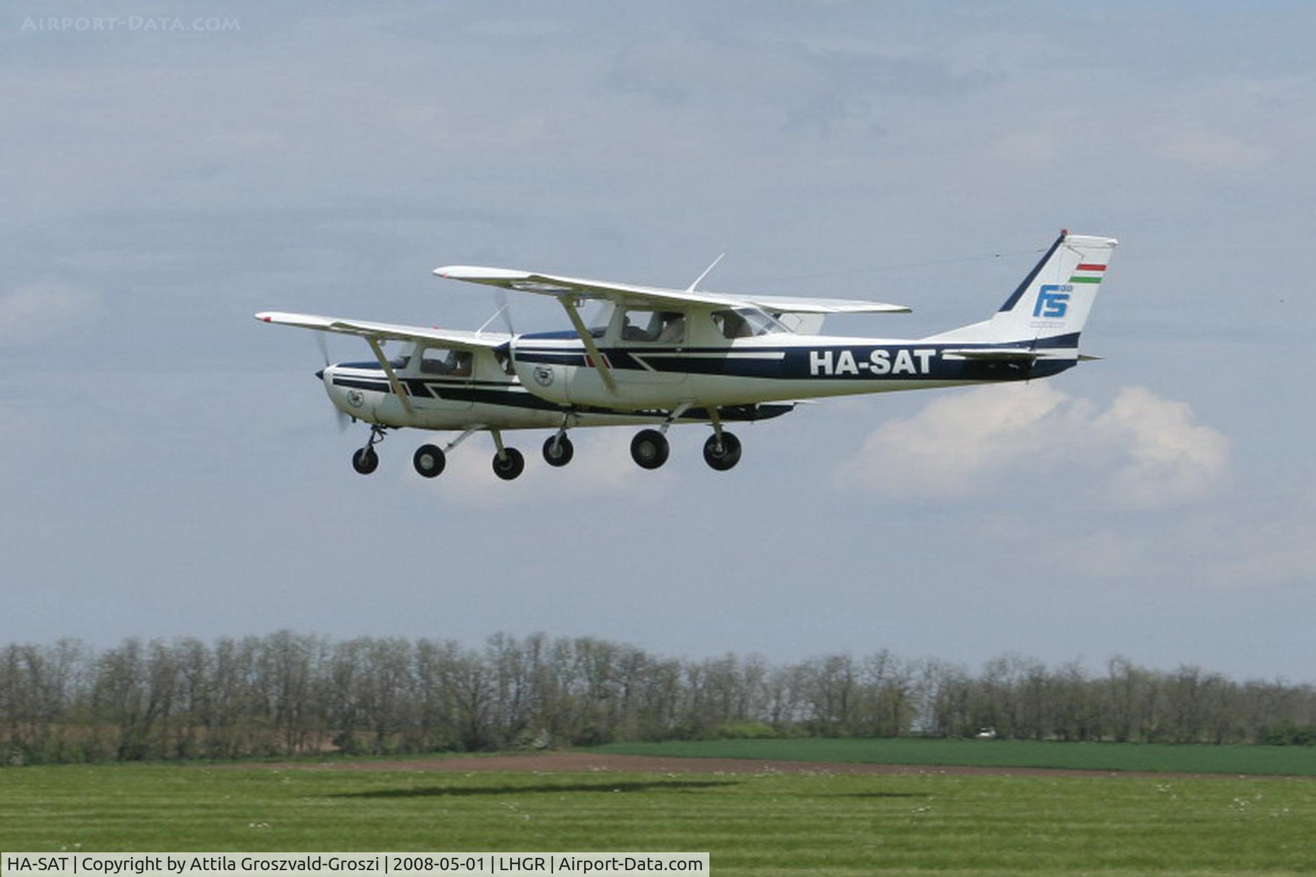HA-SAT, 1970 Reims F150K C/N 0606, LHGR - Gyuró Airport, Hungary