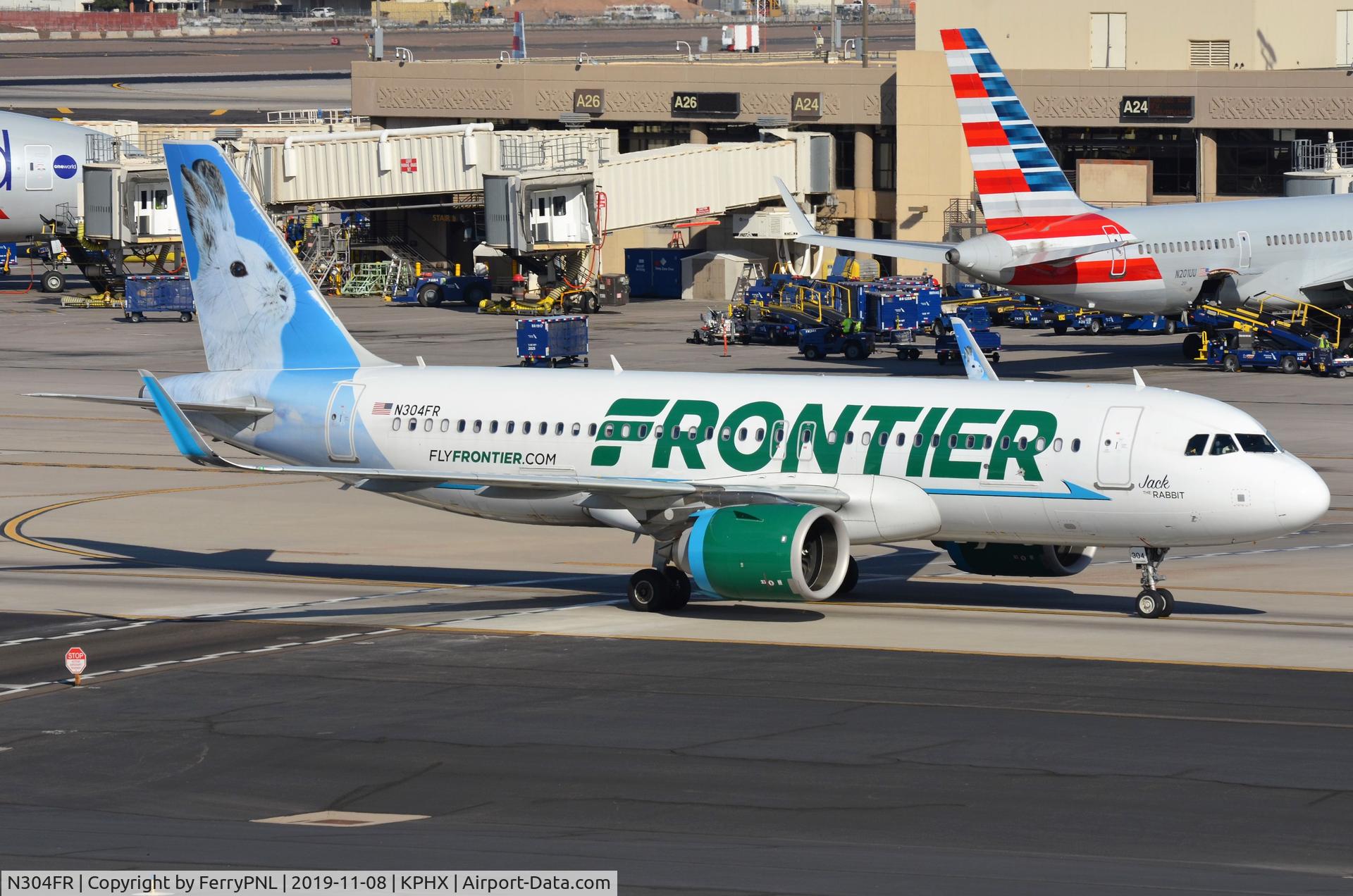 N304FR, 2016 Airbus A320-251N C/N 7367, Frontiers 