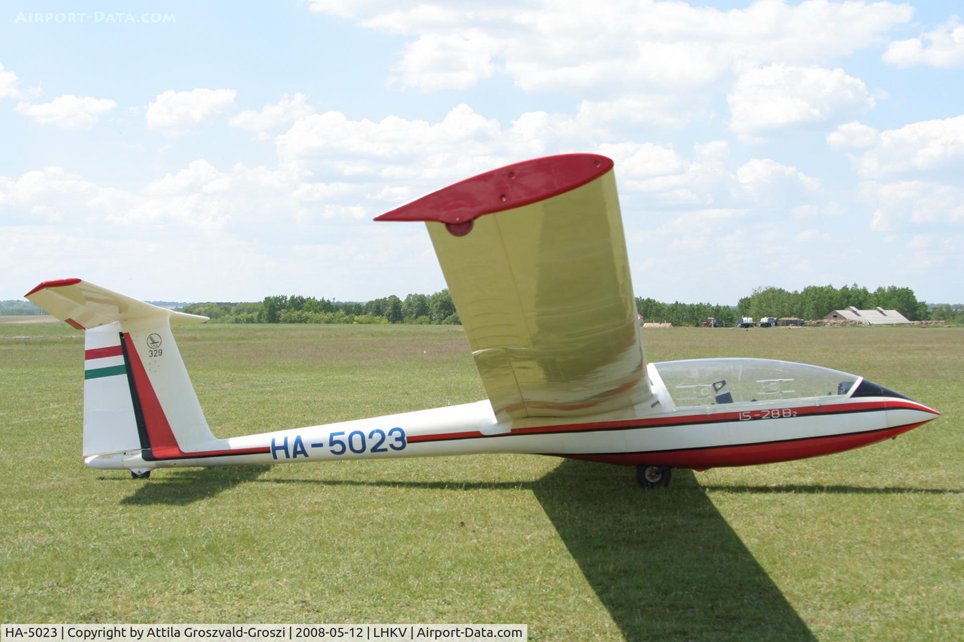 HA-5023, 1981 ICA-Brasov IS-28B2 C/N 329, LHKV - Kaposujlak Airport, Hungary