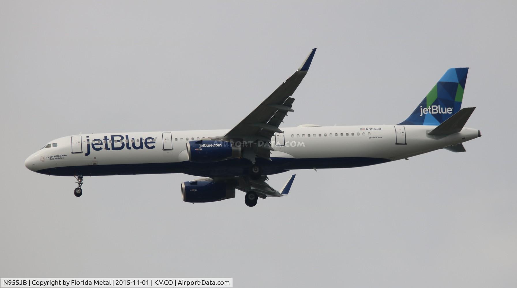 N955JB, 2015 Airbus A321-231 C/N 6757, JetBlue