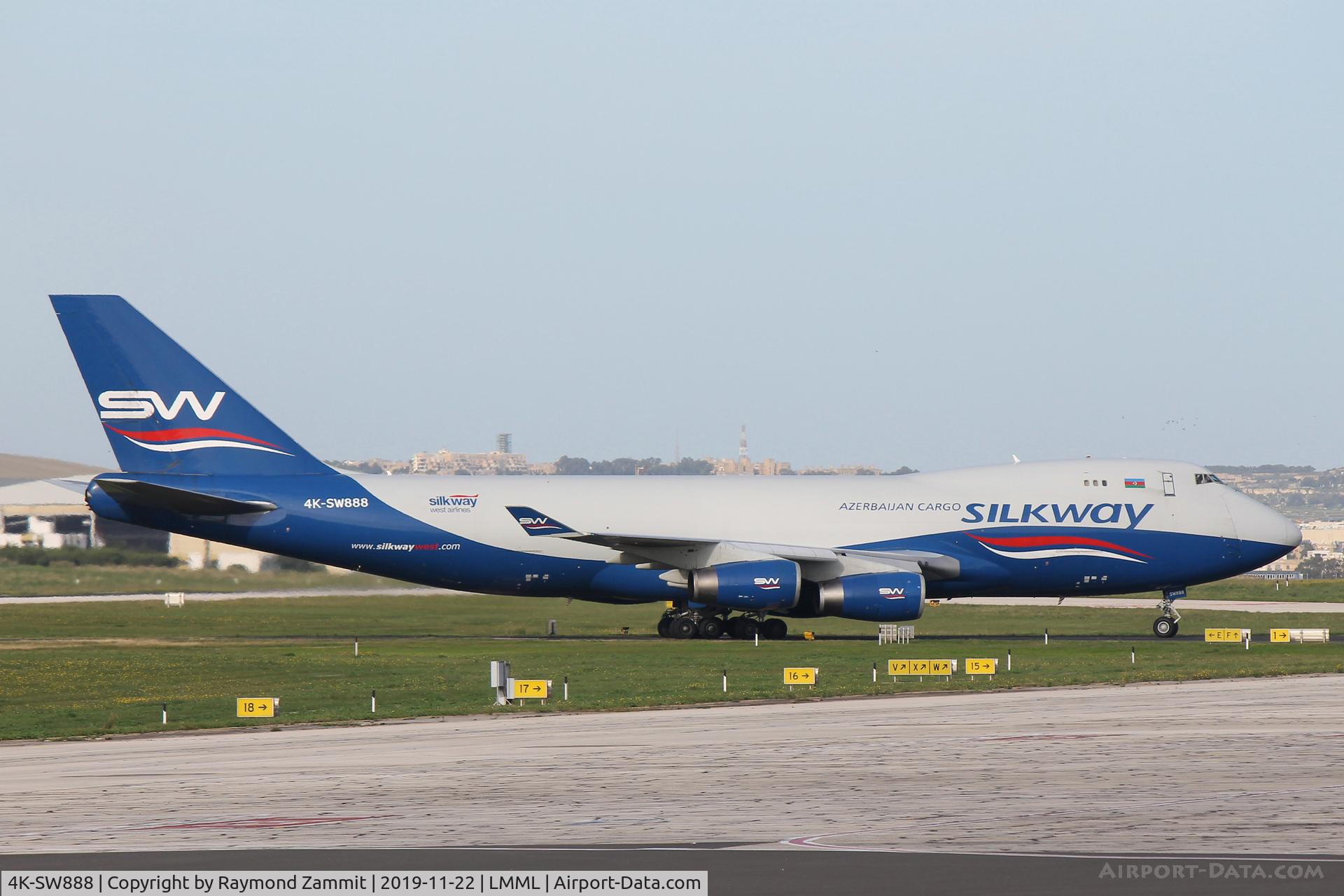 4K-SW888, 1999 Boeing 747-4R7F/SCD C/N 29730, B747 4K-SW888 Silkway Cargo