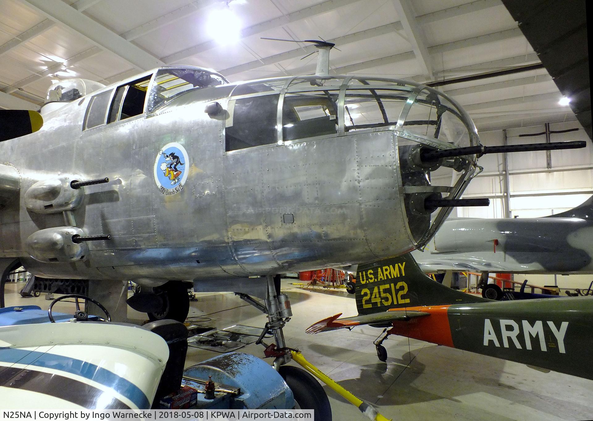 N25NA, 1944 North American B-25J Mitchell Mitchell C/N 108-47479, North American B-25J Mitchell at the Oklahoma Museum of Flying, Oklahoma City OK