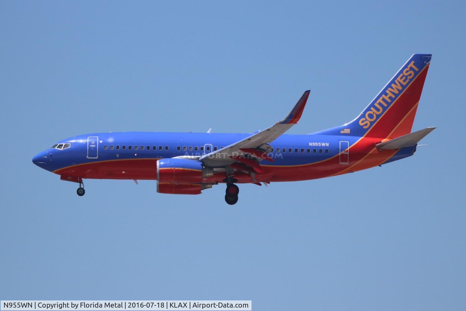 N955WN, 2011 Boeing 737-7H4 C/N 36671, Southwest