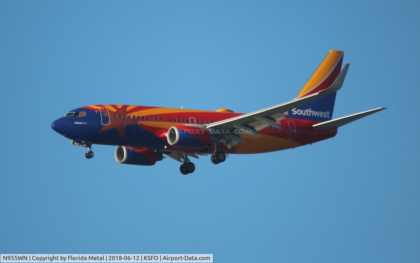 N955WN, 2011 Boeing 737-7H4 C/N 36671, Arizona One