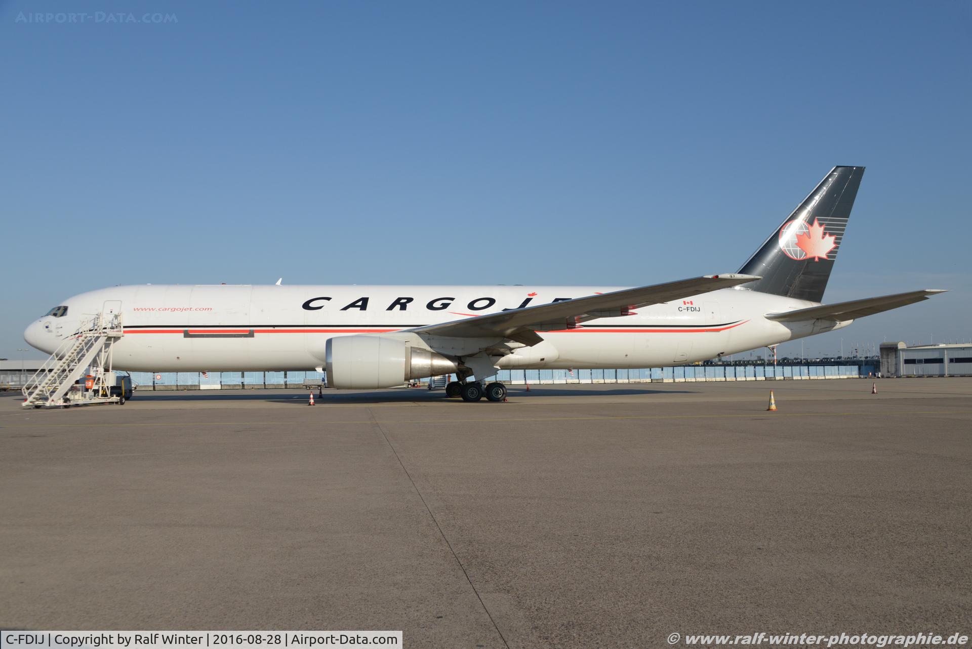 C-FDIJ, 1993 Boeing 767-39H C/N 26257, Boeing 767-39HERBDSF - W8 CJT CargoJet Airways - 26257 - C-FDIJ - 28.08.2016 - CGN