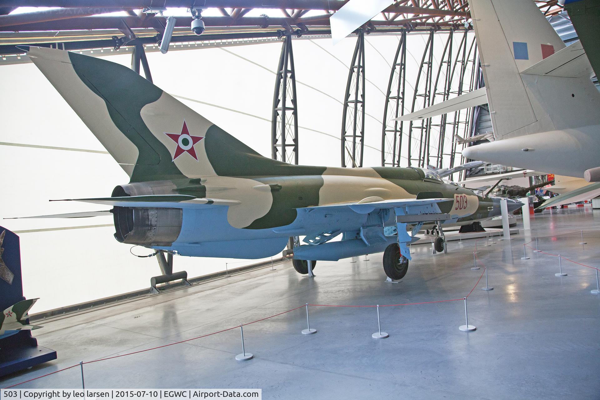 503, 1966 Mikoyan-Gurevich MiG-21PF C/N 760503, Cosford Museum 10.7.2015