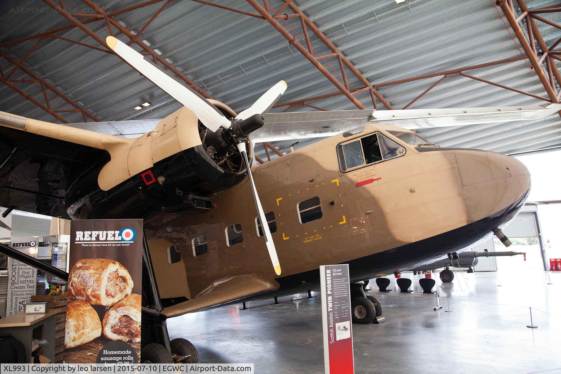 XL993, 1958 Scottish Aviation Twin Pioneer CC.1 C/N 528, Cosford Museum 10.7.2015