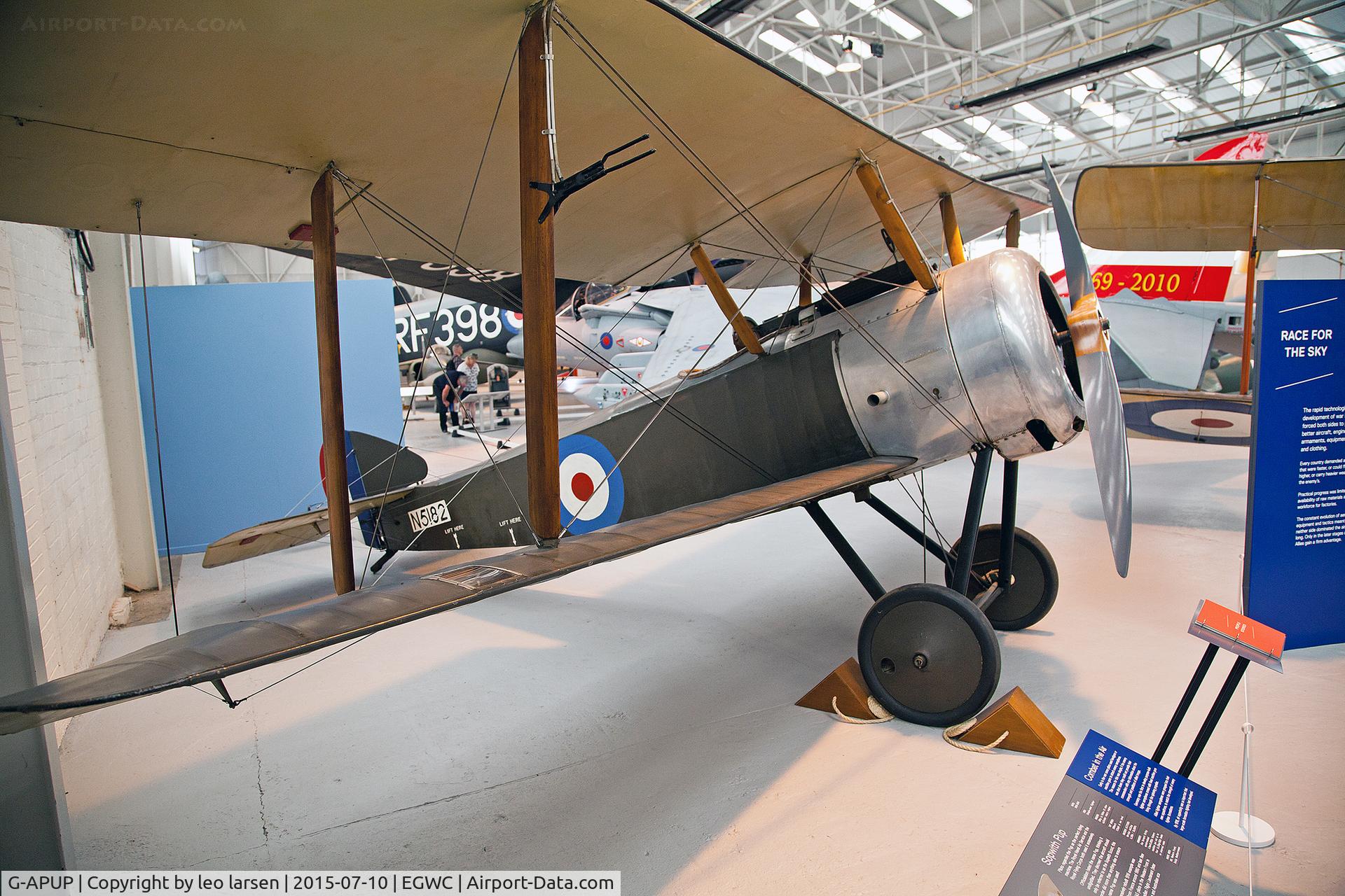 G-APUP, Sopwith Pup Replica C/N PFA 1582, Cosford Museum 10.7.2015