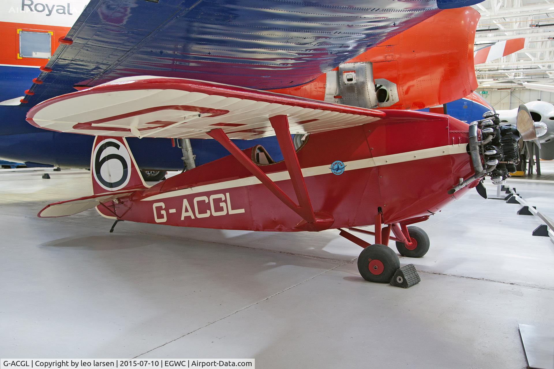 G-ACGL, 1933 Comper CLA-7 Swift C/N S33/6, Cosford Museum 10.7.2015