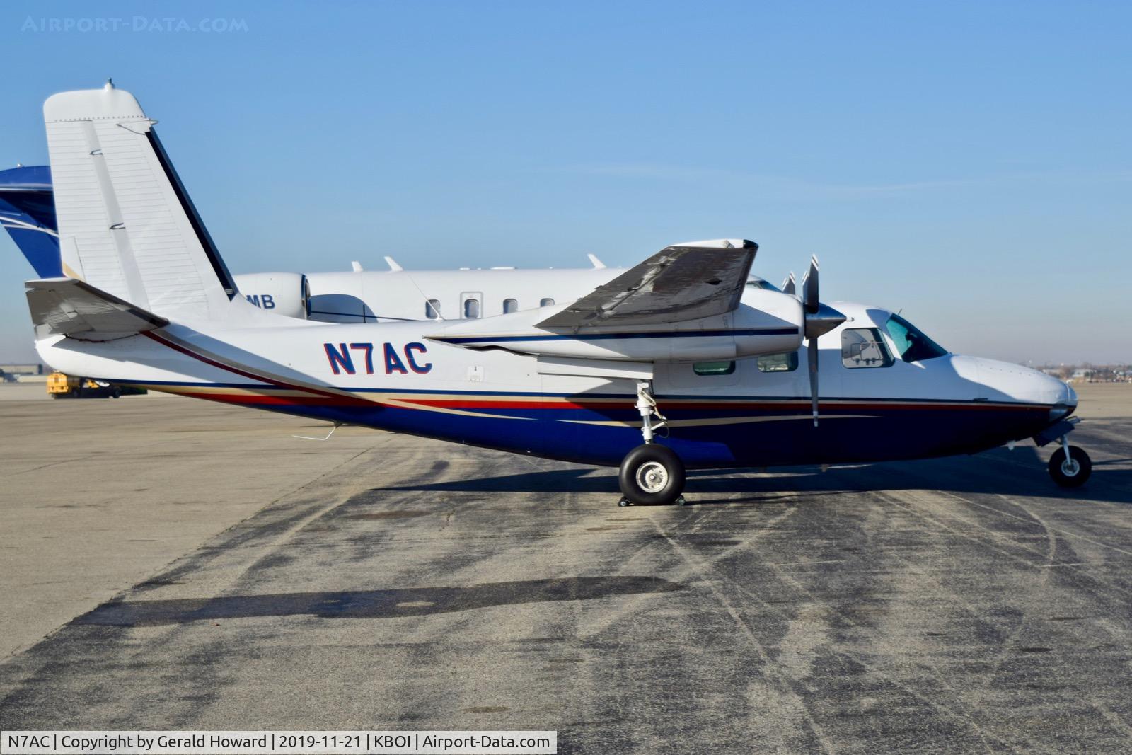 N7AC, 1961 Aero Commander 500B Commander C/N 500B-1013-34, Parked on north GA ramp.
