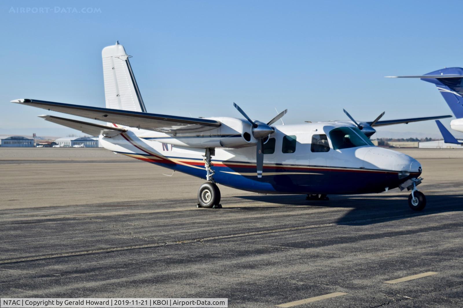 N7AC, 1961 Aero Commander 500B Commander C/N 500B-1013-34, Parked on north GA ramp.