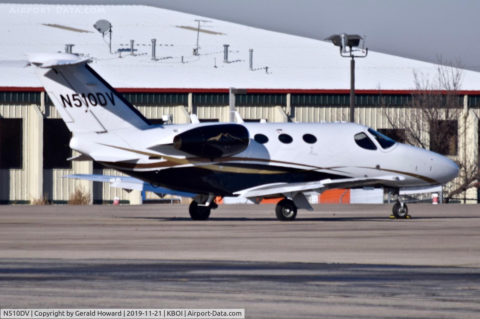 N510DV, 2015 Cessna 510 Citation Mustang C/N 510-0461, Parked on the north GA ramp.