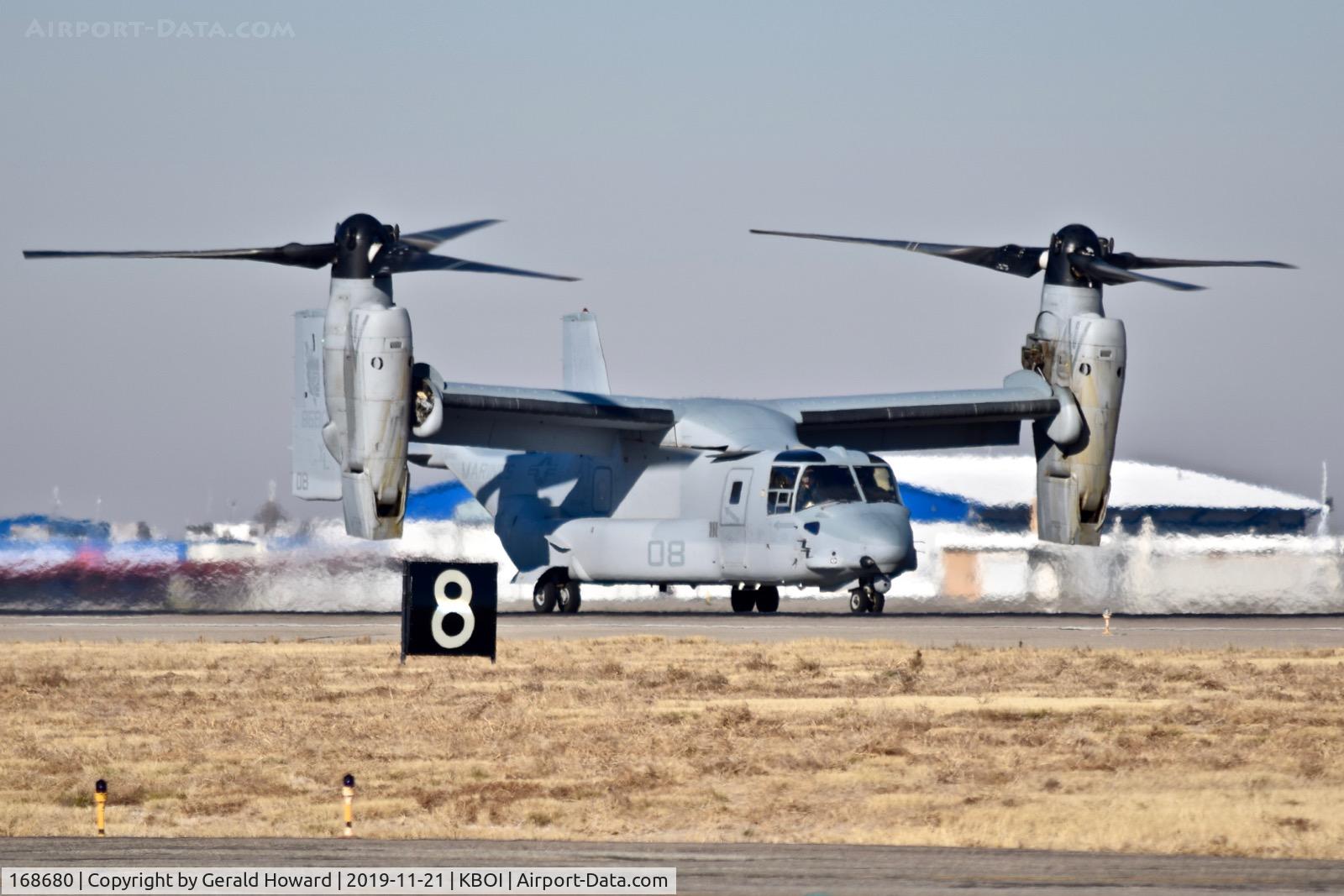 168680, Bell-Boeing MV-22B Osprey C/N D0340, Taxiing on 10R. 10R. VMM-362 