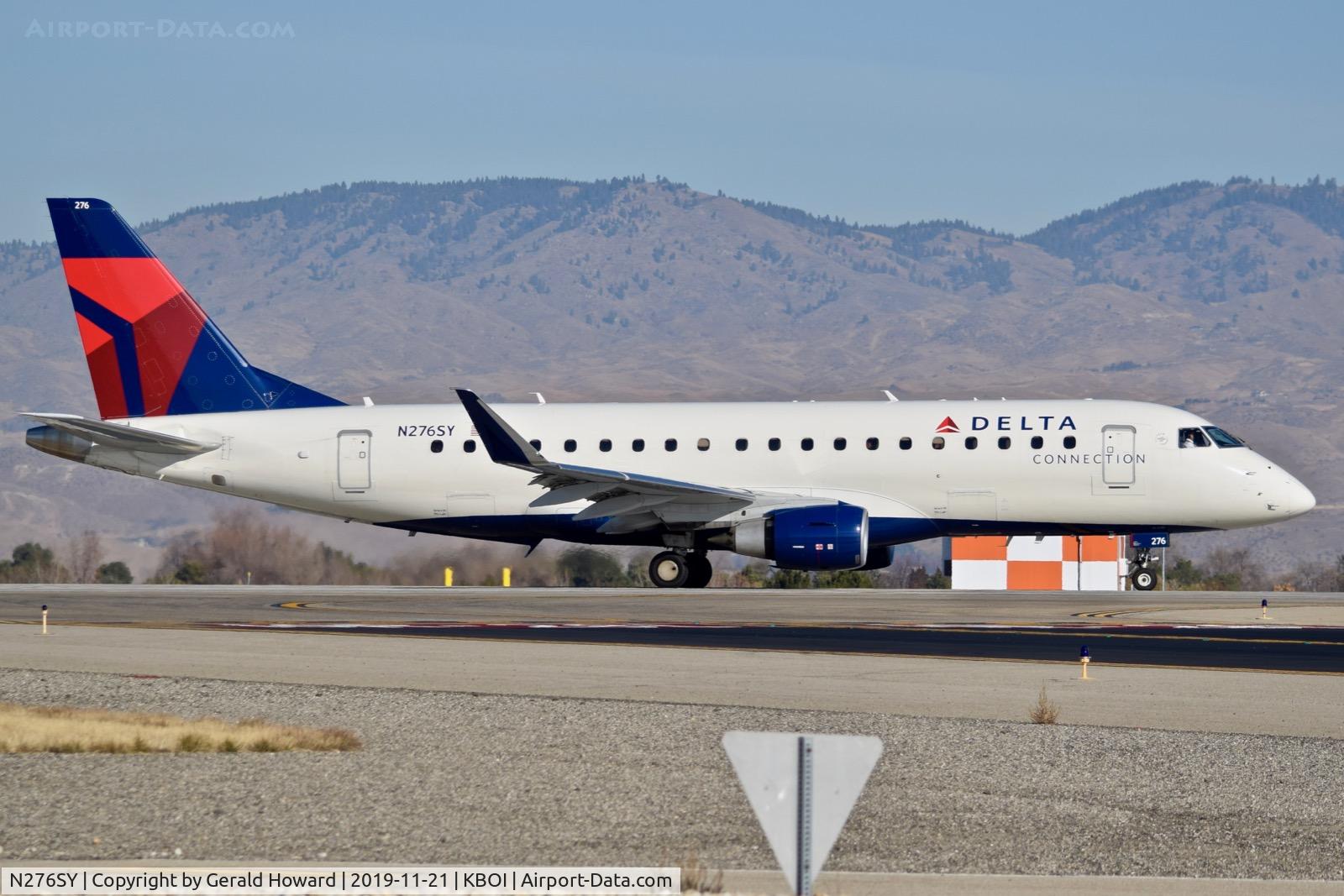 N276SY, 2018 Embraer 175LR (ERJ-170-200LR) C/N 17000740, In position on 10R.