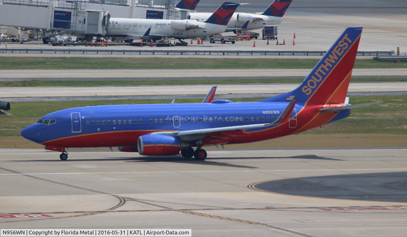 N956WN, 2011 Boeing 737-7H4 C/N 36672, Southwest