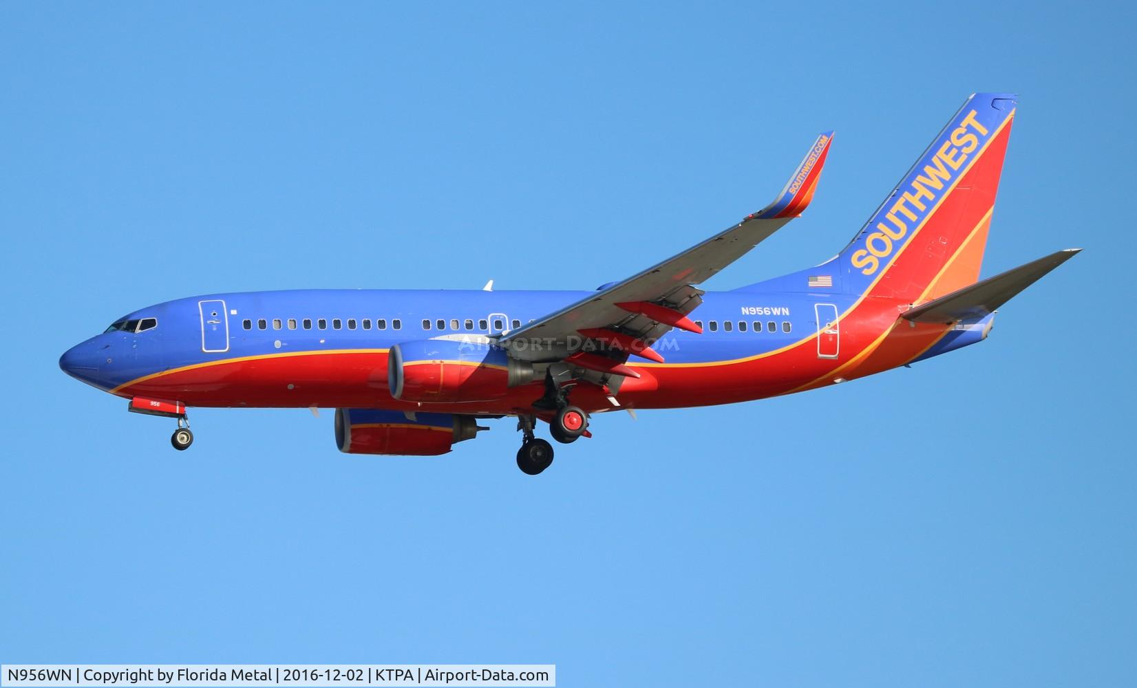 N956WN, 2011 Boeing 737-7H4 C/N 36672, Southwest